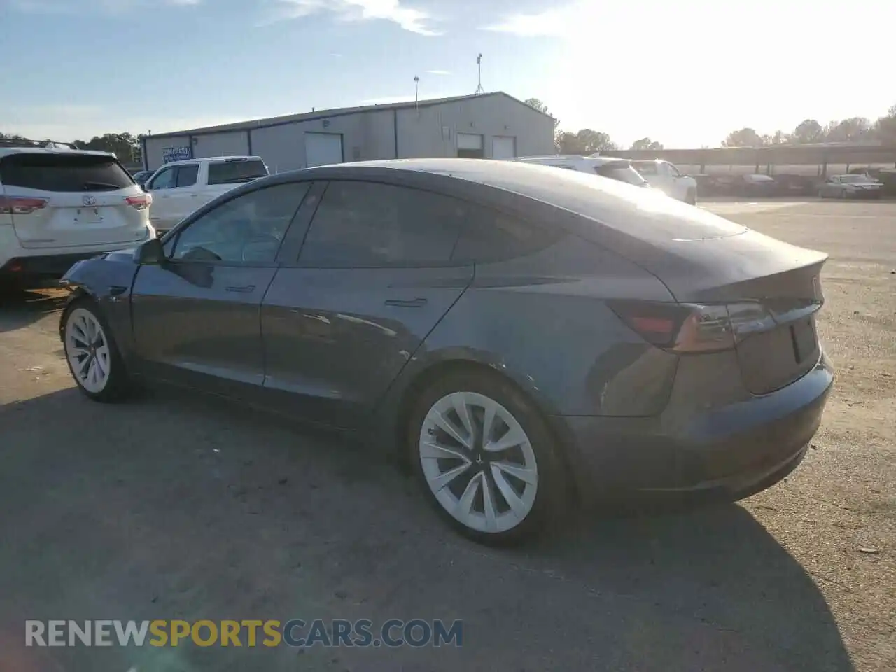 2 Photograph of a damaged car 5YJ3E1EA7MF032215 TESLA MODEL 3 2021