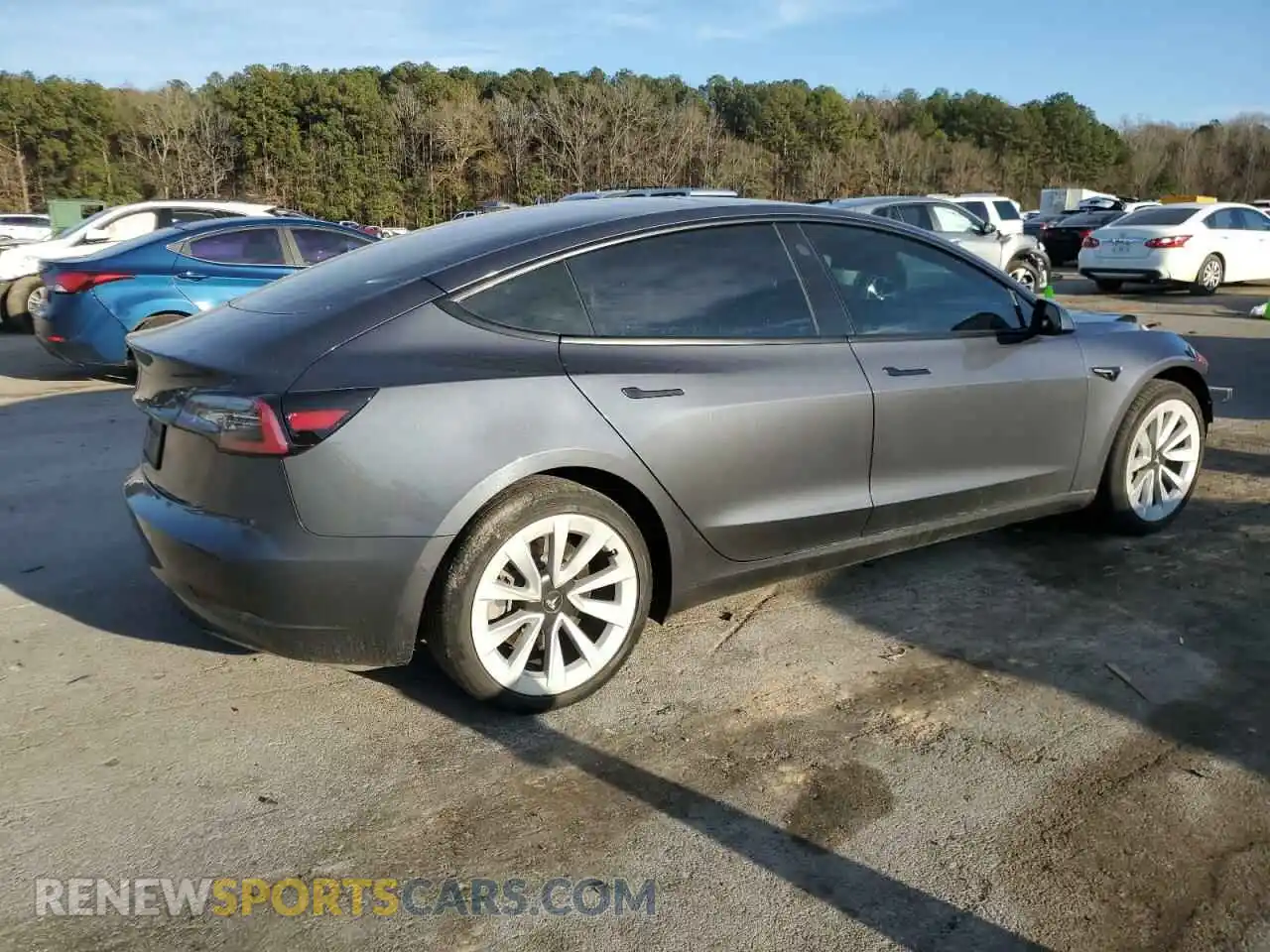3 Photograph of a damaged car 5YJ3E1EA7MF032215 TESLA MODEL 3 2021