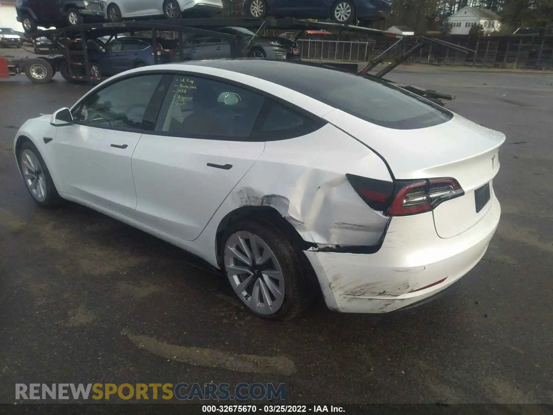 3 Photograph of a damaged car 5YJ3E1EA7MF046096 TESLA MODEL 3 2021