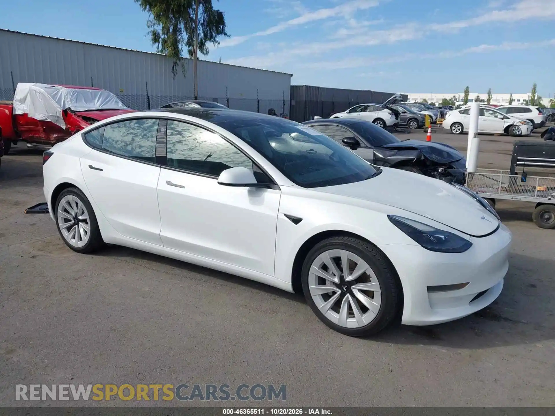 1 Фотография поврежденного автомобиля 5YJ3E1EA7MF046650 TESLA MODEL 3 2021