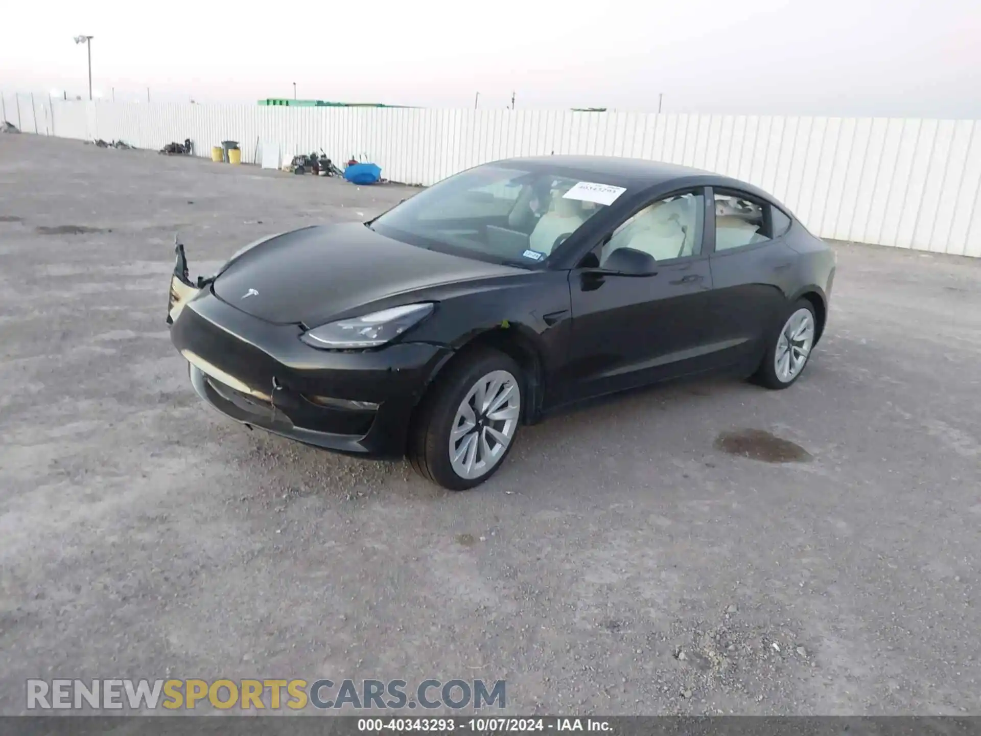 2 Photograph of a damaged car 5YJ3E1EA7MF057860 TESLA MODEL 3 2021
