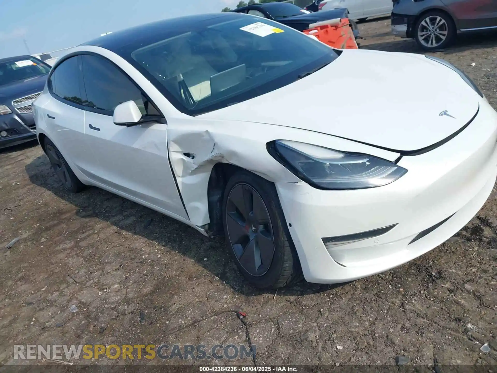 1 Photograph of a damaged car 5YJ3E1EA7MF059222 TESLA MODEL 3 2021