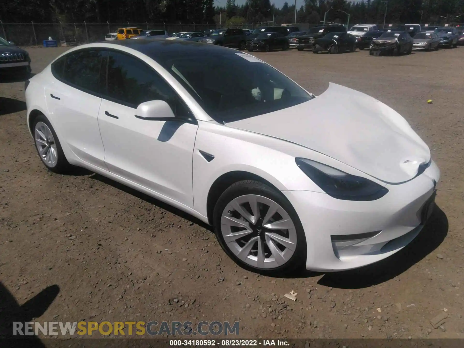 1 Photograph of a damaged car 5YJ3E1EA7MF064534 TESLA MODEL 3 2021