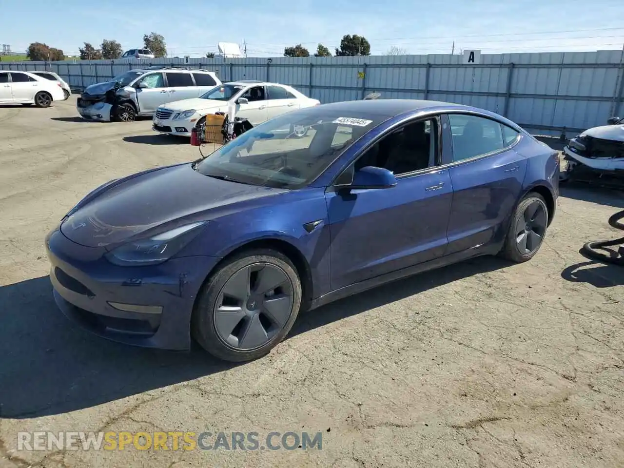 1 Фотография поврежденного автомобиля 5YJ3E1EA7MF071404 TESLA MODEL 3 2021
