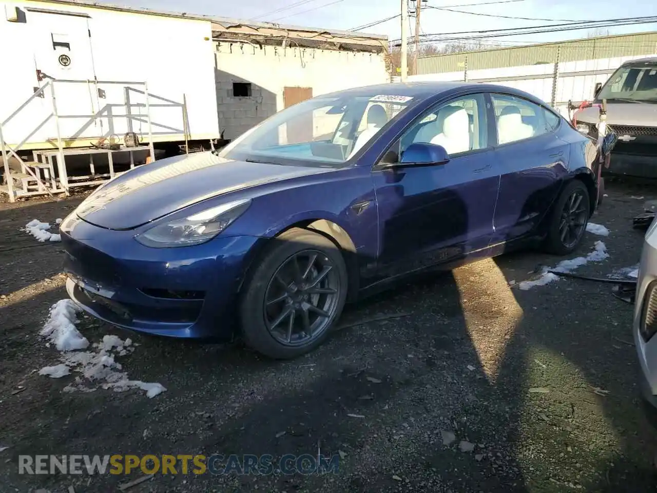 1 Photograph of a damaged car 5YJ3E1EA7MF091491 TESLA MODEL 3 2021