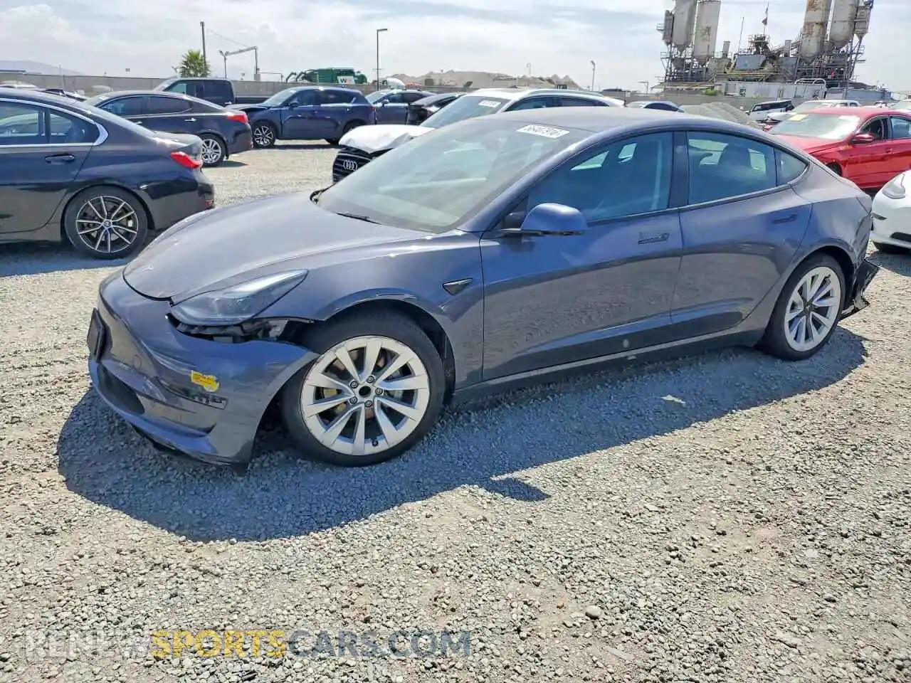 1 Фотография поврежденного автомобиля 5YJ3E1EA7MF096609 TESLA MODEL 3 2021