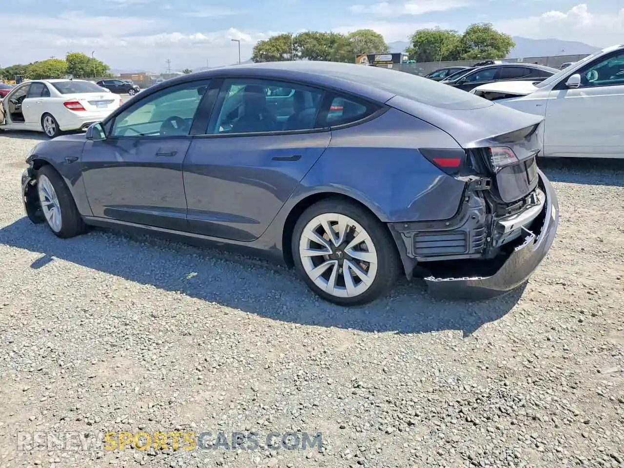 2 Фотография поврежденного автомобиля 5YJ3E1EA7MF096609 TESLA MODEL 3 2021