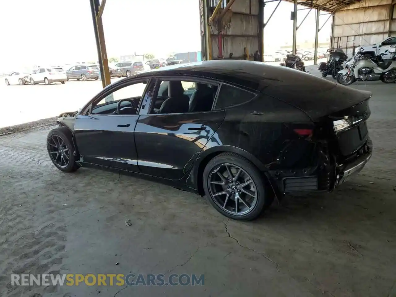 2 Photograph of a damaged car 5YJ3E1EA7MF100545 TESLA MODEL 3 2021
