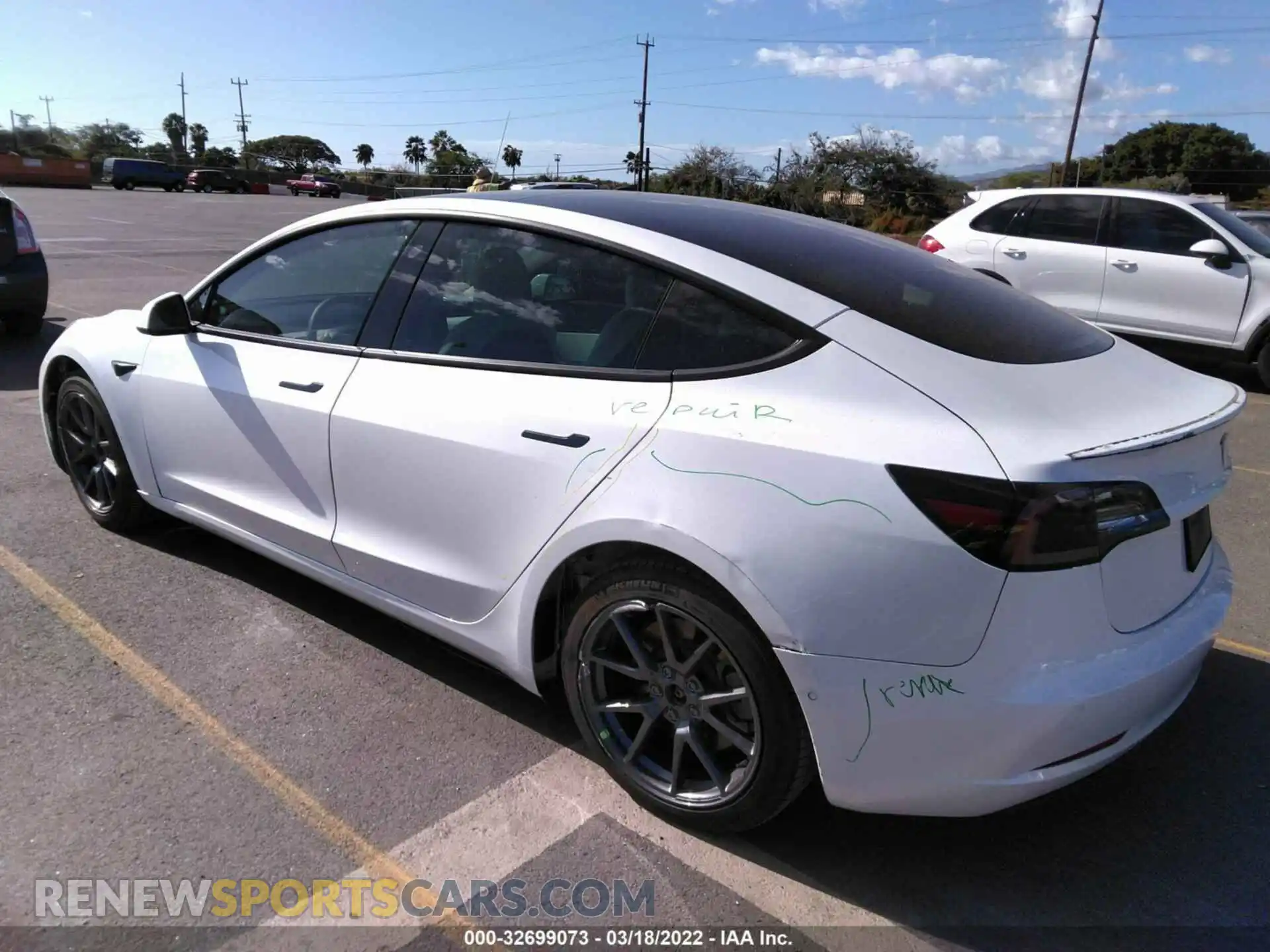 3 Photograph of a damaged car 5YJ3E1EA7MF851807 TESLA MODEL 3 2021
