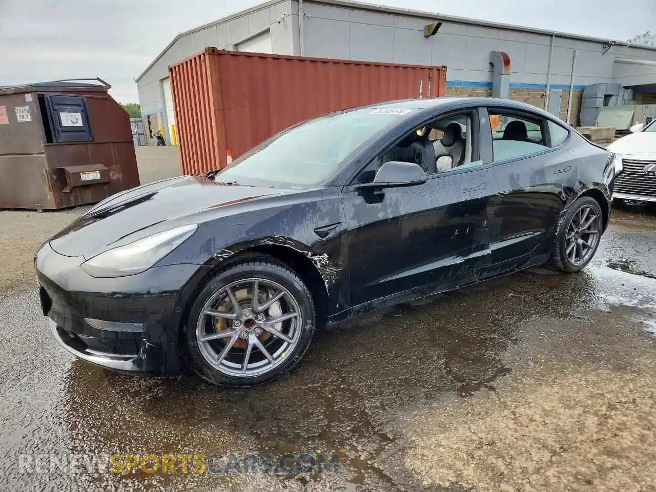 1 Photograph of a damaged car 5YJ3E1EA7MF853959 TESLA MODEL 3 2021