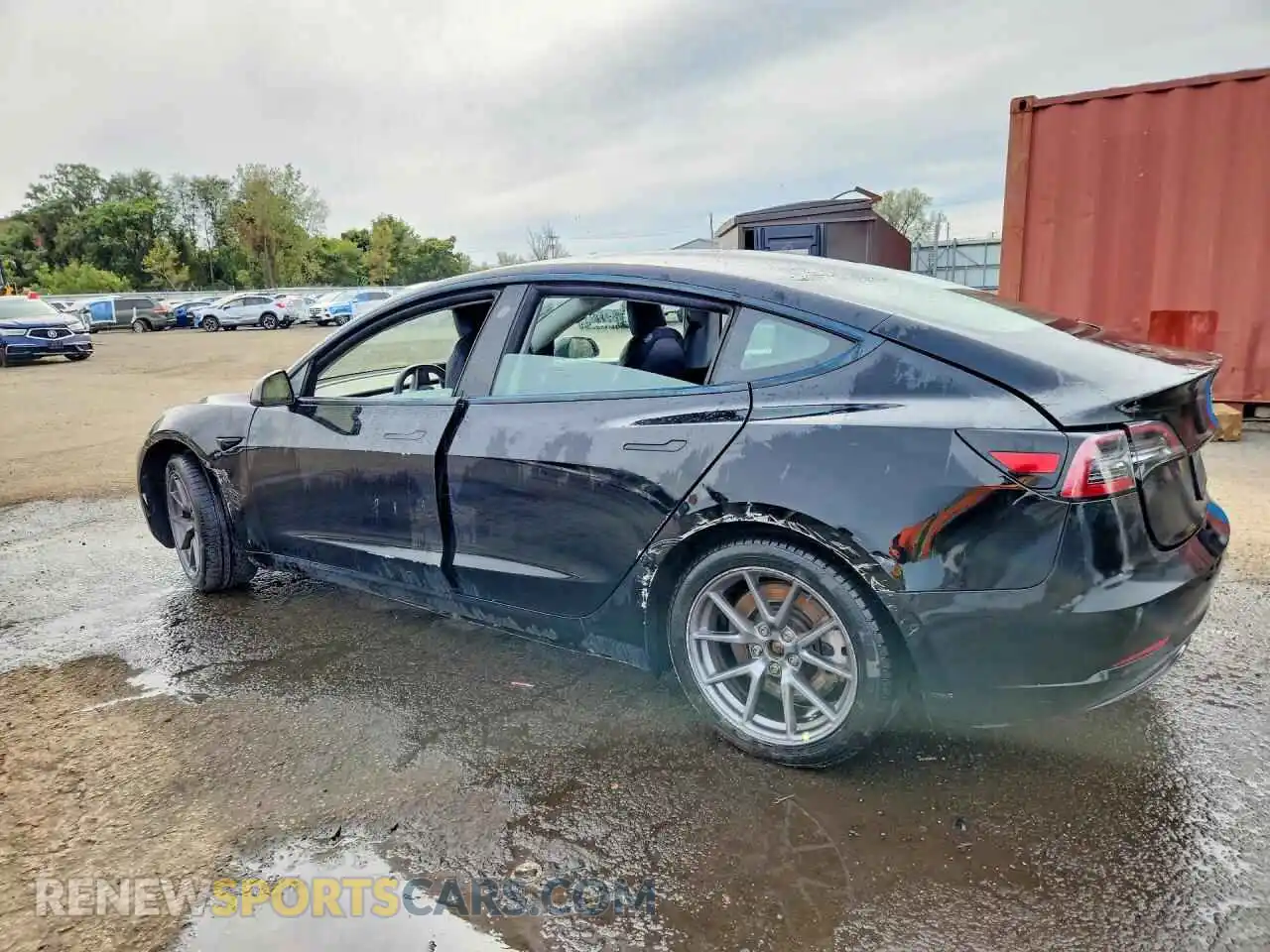 2 Photograph of a damaged car 5YJ3E1EA7MF853959 TESLA MODEL 3 2021