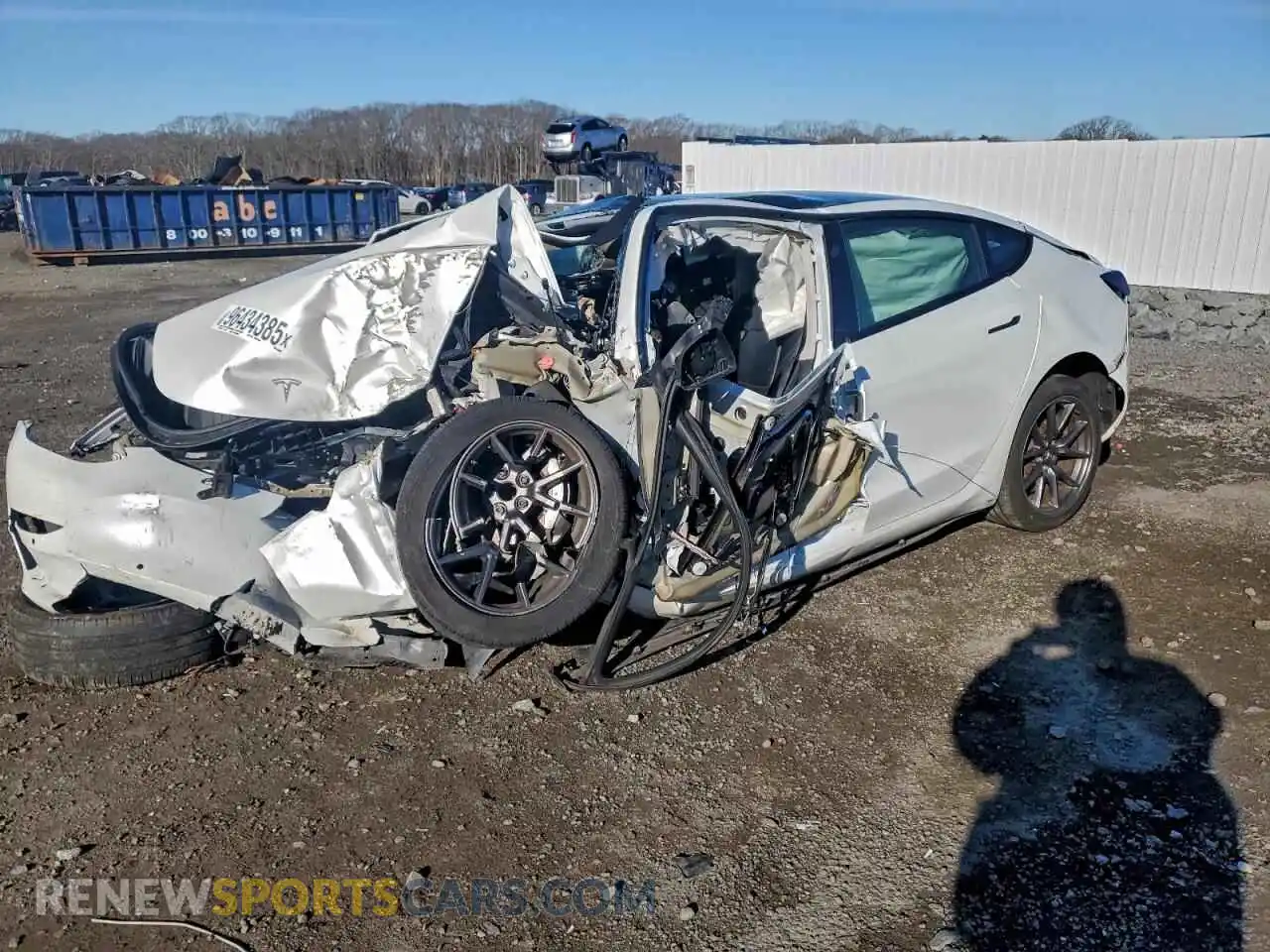 1 Photograph of a damaged car 5YJ3E1EA7MF854982 TESLA MODEL 3 2021