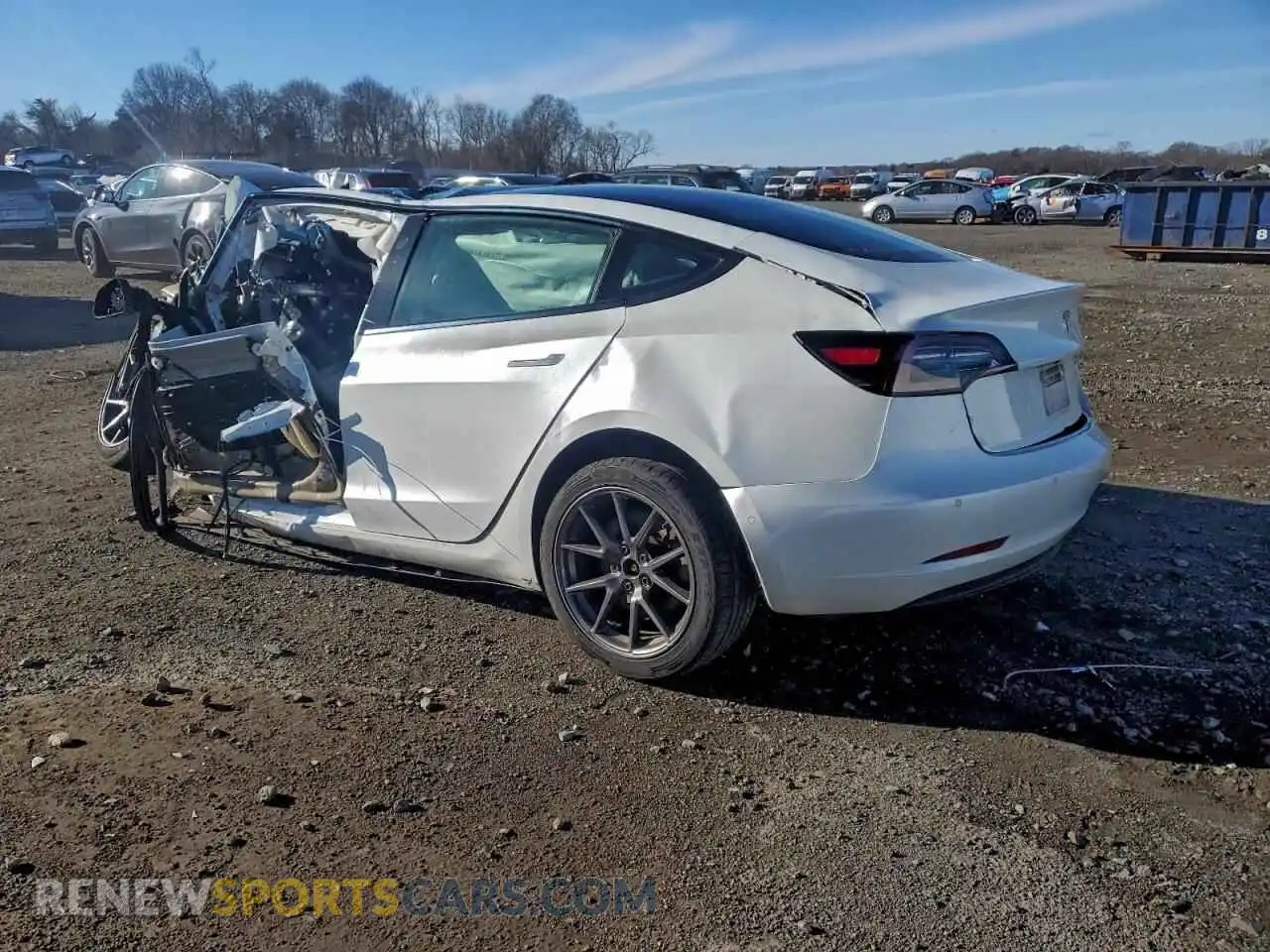 2 Photograph of a damaged car 5YJ3E1EA7MF854982 TESLA MODEL 3 2021