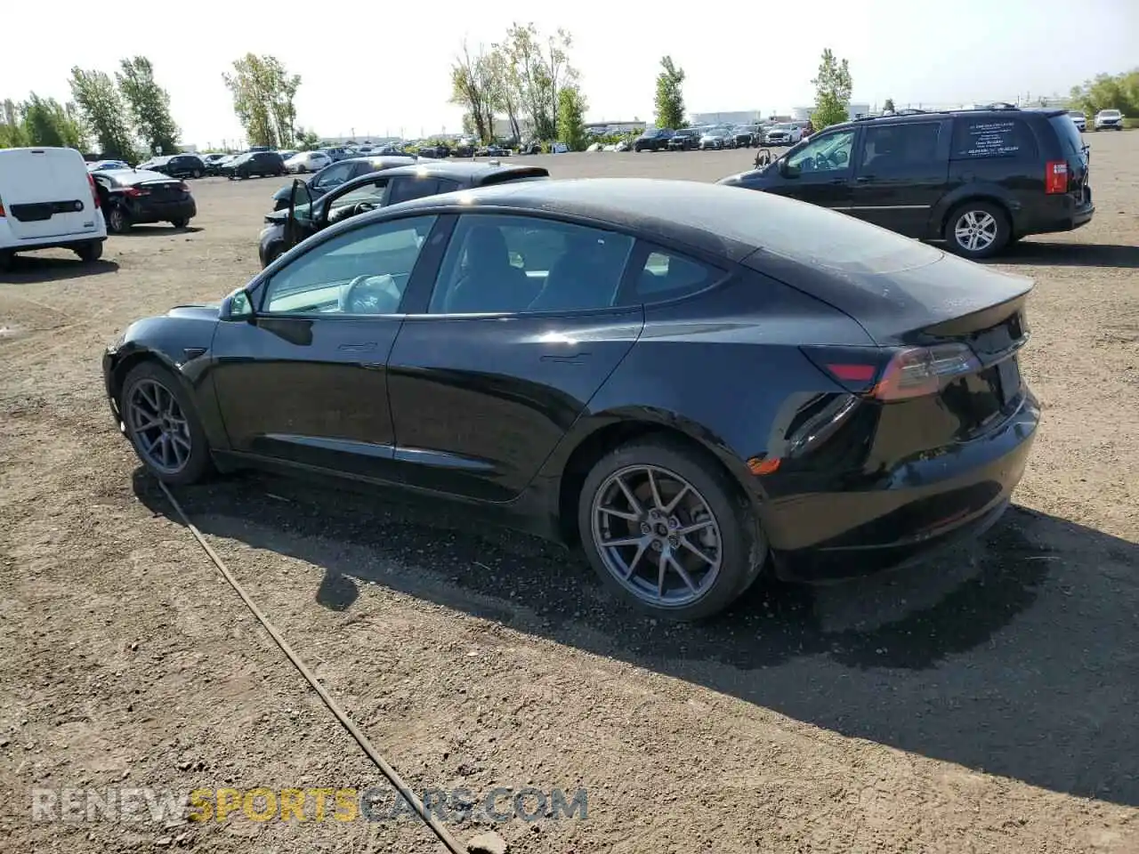 2 Photograph of a damaged car 5YJ3E1EA7MF857414 TESLA MODEL 3 2021