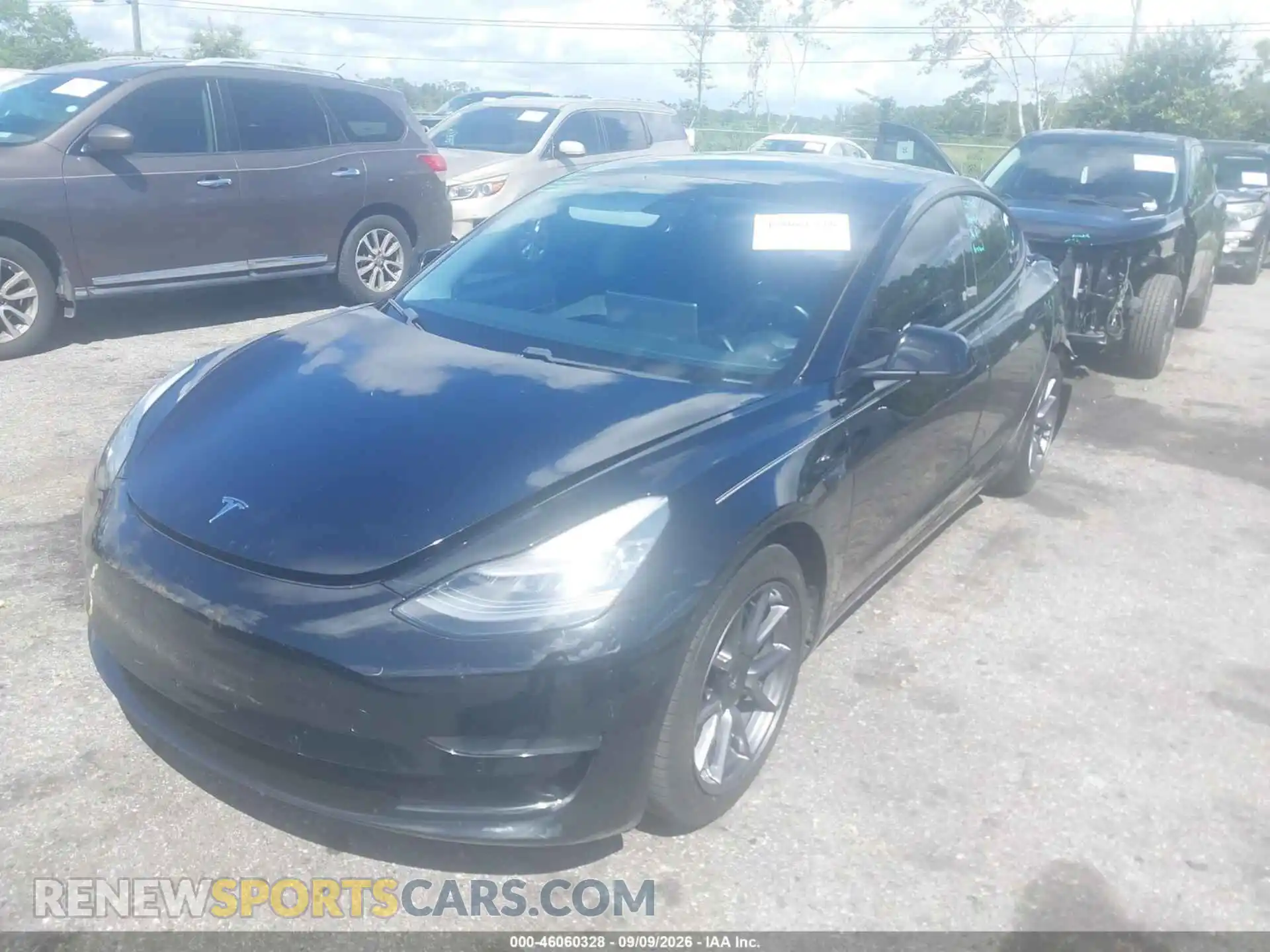 2 Photograph of a damaged car 5YJ3E1EA7MF859325 TESLA MODEL 3 2021