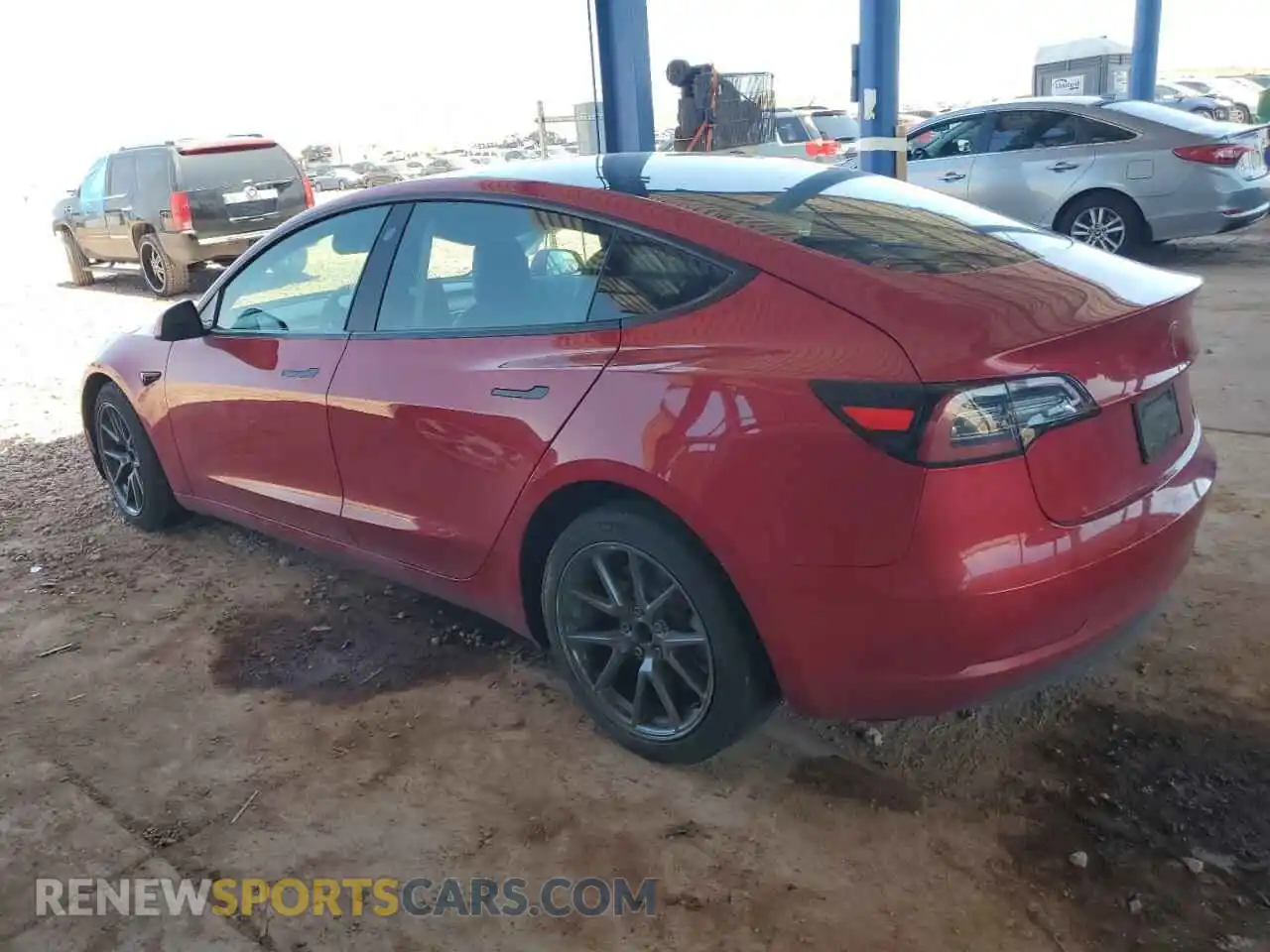 2 Photograph of a damaged car 5YJ3E1EA7MF868249 TESLA MODEL 3 2021