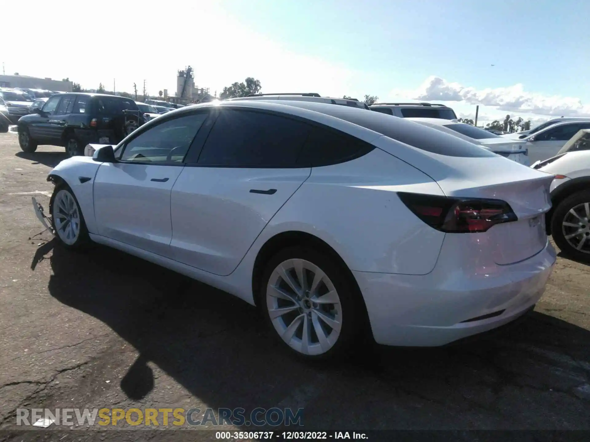 3 Photograph of a damaged car 5YJ3E1EA7MF870017 TESLA MODEL 3 2021