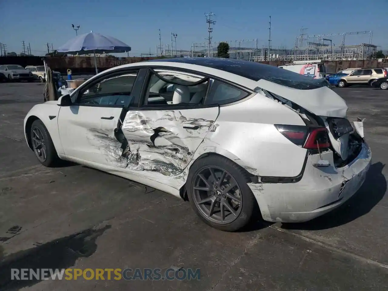 2 Фотография поврежденного автомобиля 5YJ3E1EA7MF873306 TESLA MODEL 3 2021