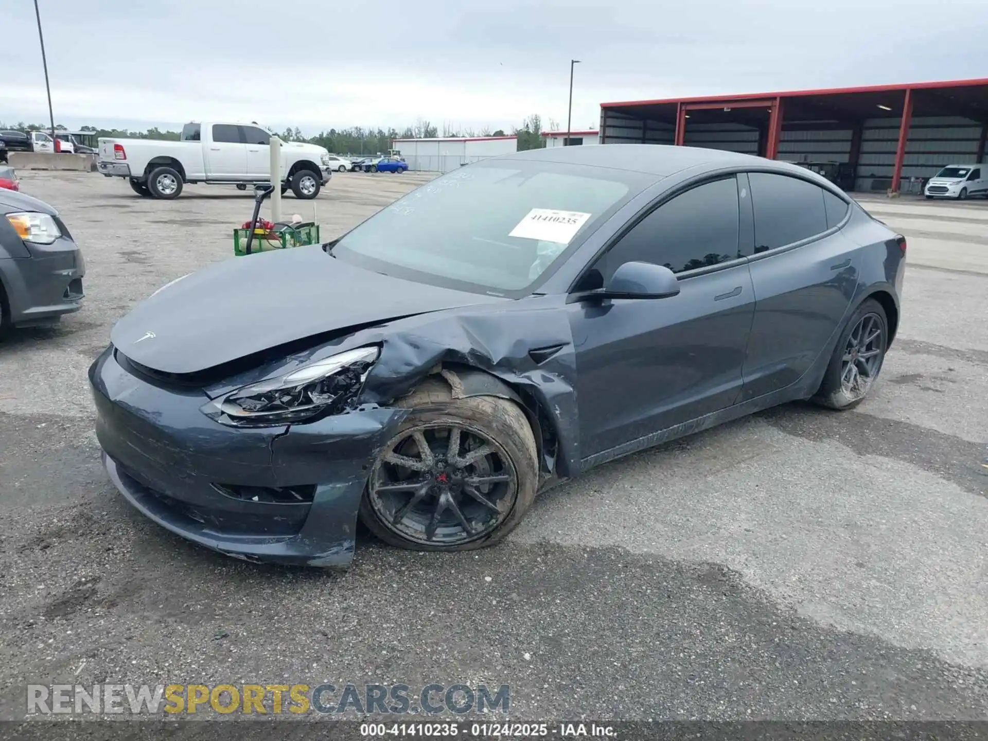 2 Photograph of a damaged car 5YJ3E1EA7MF873550 TESLA MODEL 3 2021