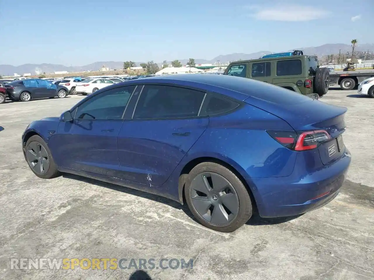 2 Photograph of a damaged car 5YJ3E1EA7MF875234 TESLA MODEL 3 2021