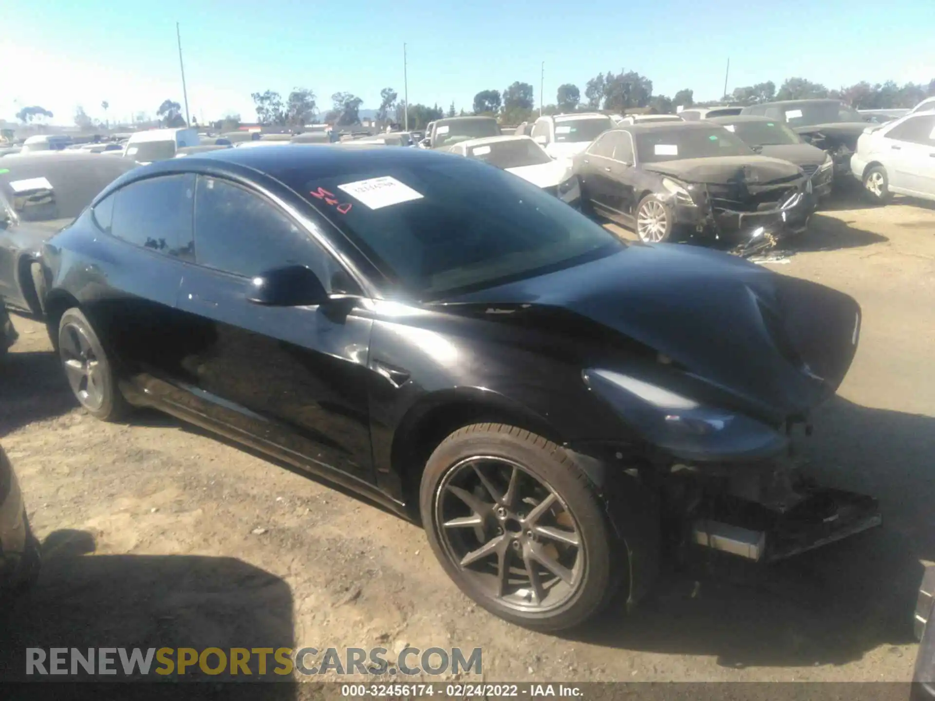1 Photograph of a damaged car 5YJ3E1EA7MF877145 TESLA MODEL 3 2021