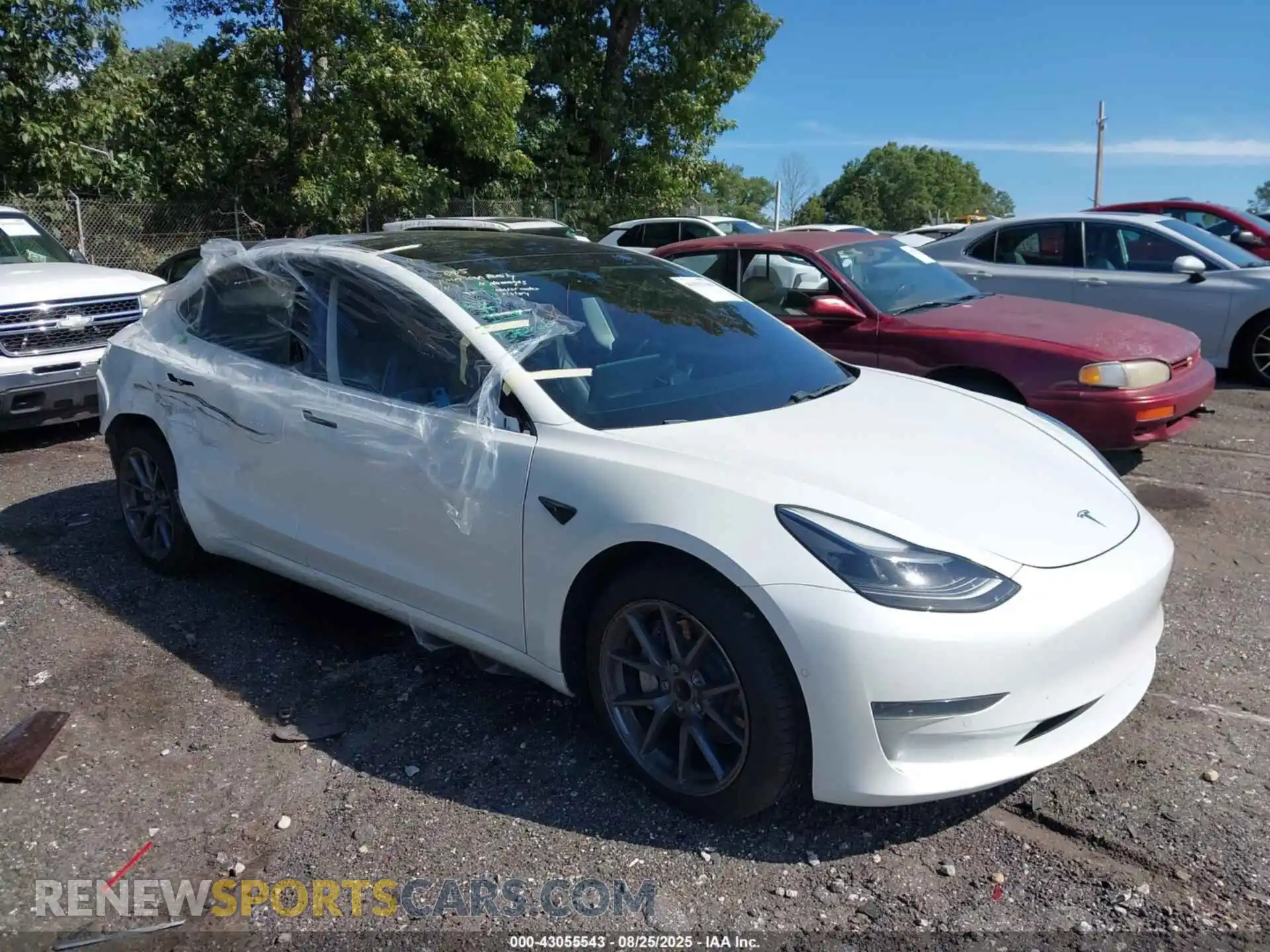 1 Photograph of a damaged car 5YJ3E1EA7MF915246 TESLA MODEL 3 2021