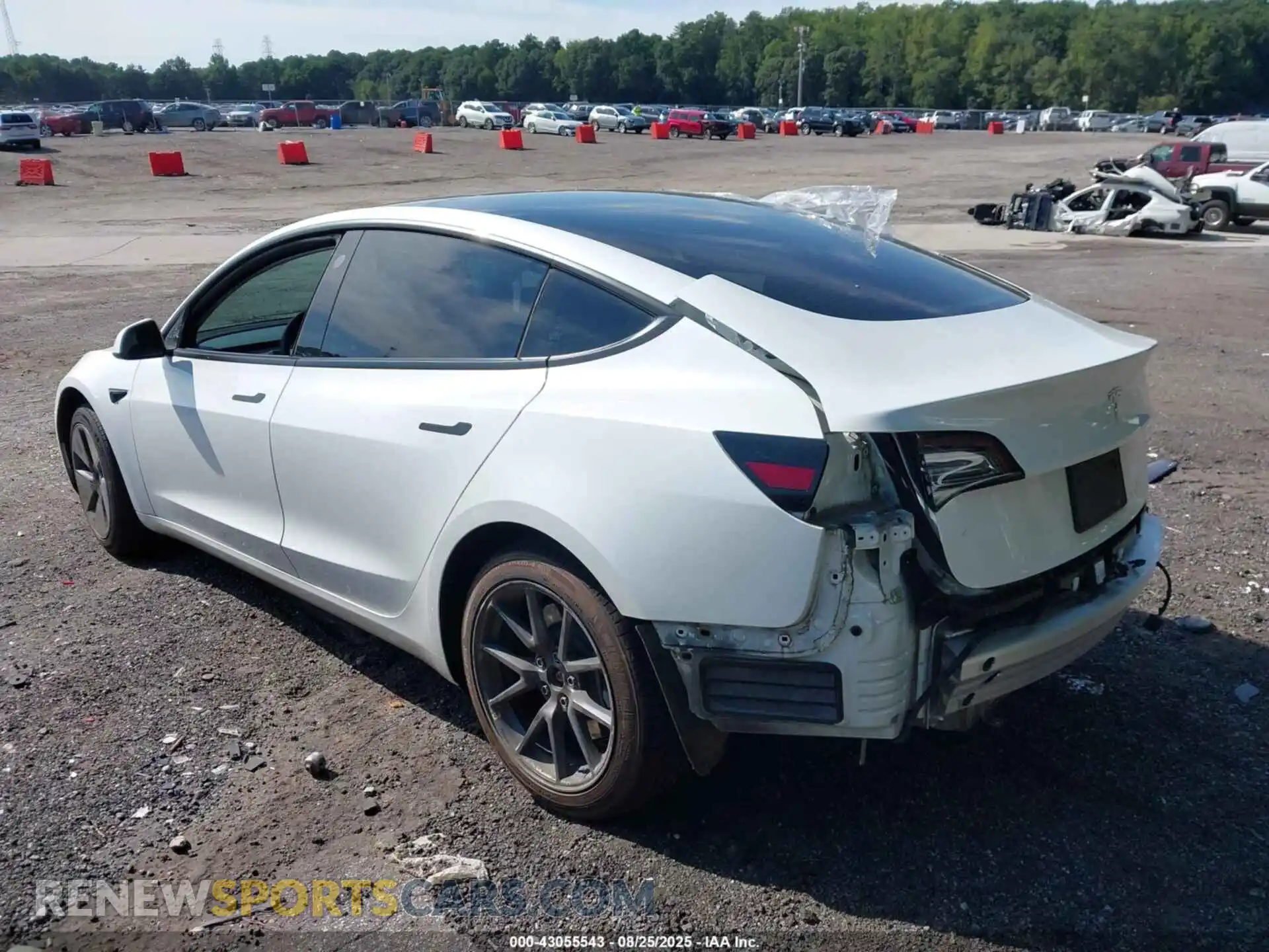 3 Photograph of a damaged car 5YJ3E1EA7MF915246 TESLA MODEL 3 2021