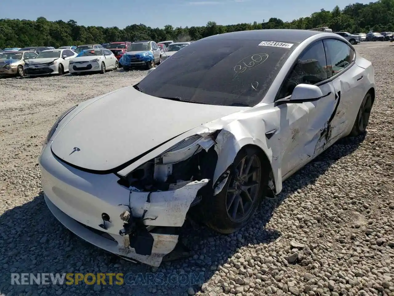 2 Фотография поврежденного автомобиля 5YJ3E1EA7MF919314 TESLA MODEL 3 2021