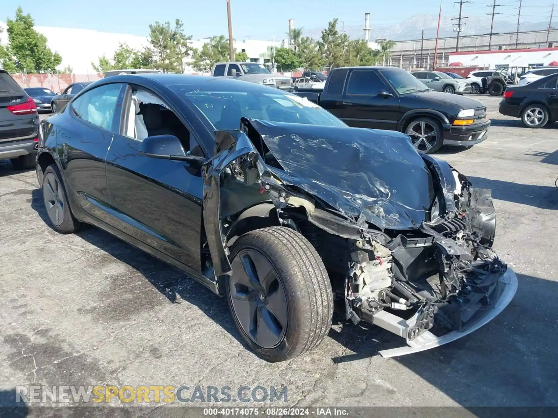 1 Photograph of a damaged car 5YJ3E1EA7MF921323 TESLA MODEL 3 2021