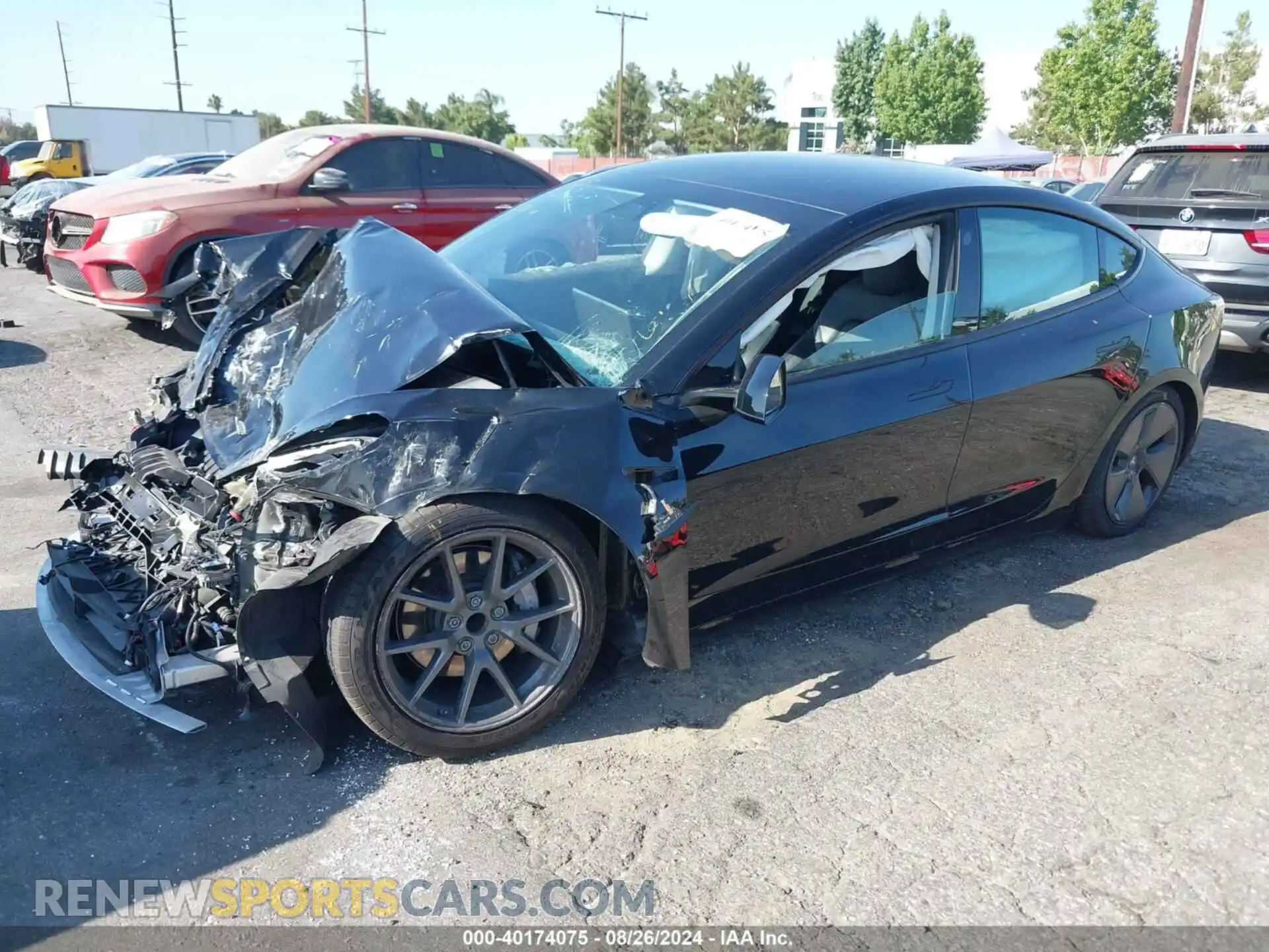 2 Photograph of a damaged car 5YJ3E1EA7MF921323 TESLA MODEL 3 2021