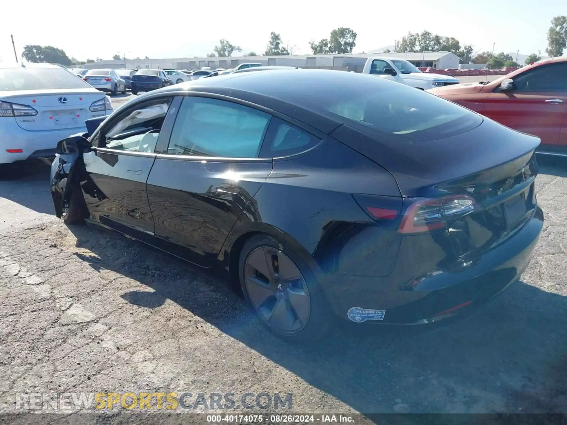 3 Photograph of a damaged car 5YJ3E1EA7MF921323 TESLA MODEL 3 2021