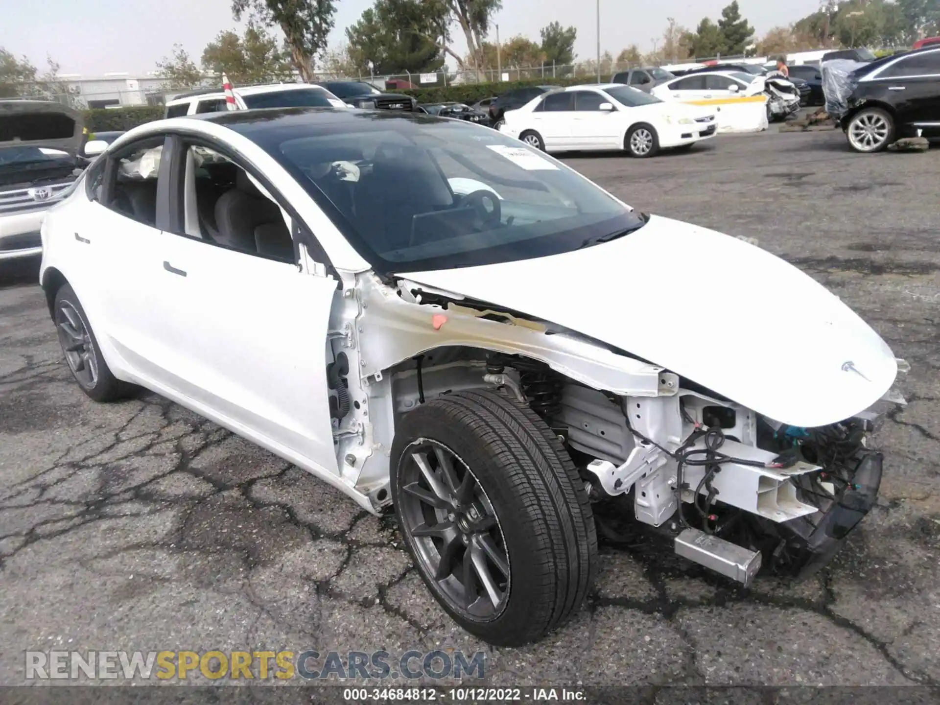 1 fotografías del automóvil dañado 5YJ3E1EA7MF922360 TESLA MODEL 3 2021