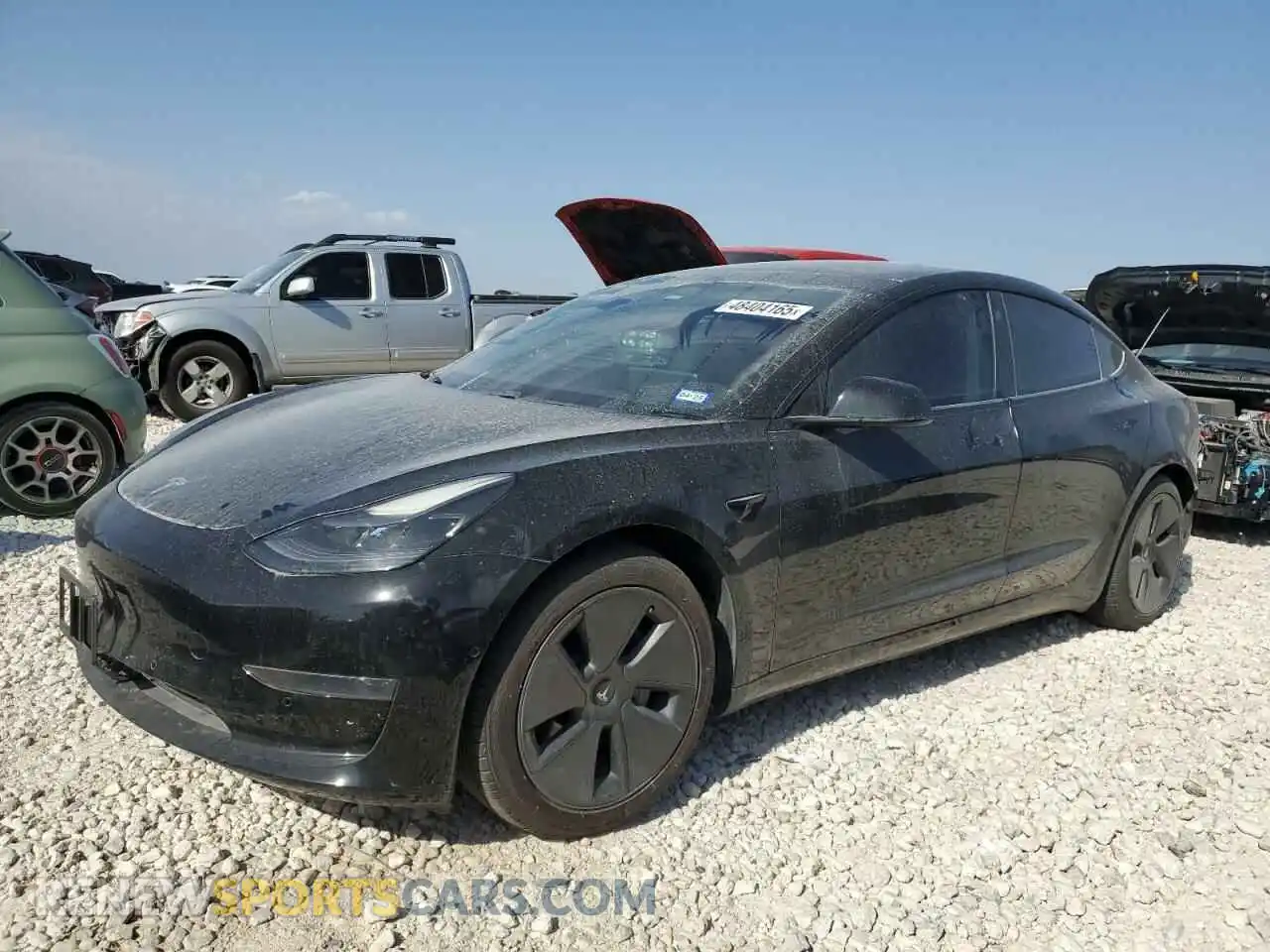 1 Photograph of a damaged car 5YJ3E1EA7MF922973 TESLA MODEL 3 2021