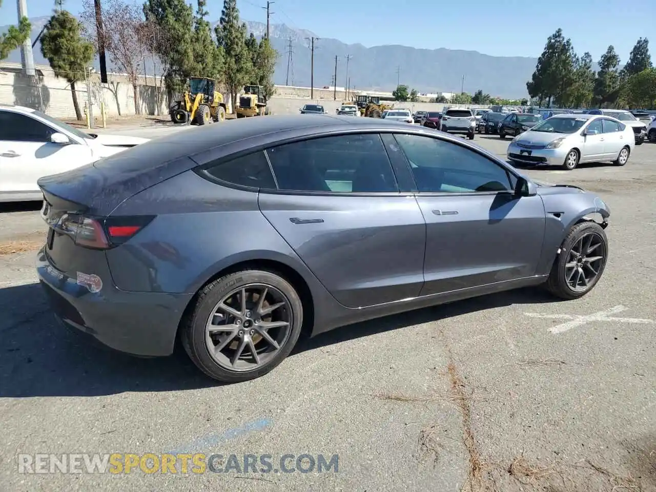 3 Photograph of a damaged car 5YJ3E1EA7MF929535 TESLA MODEL 3 2021