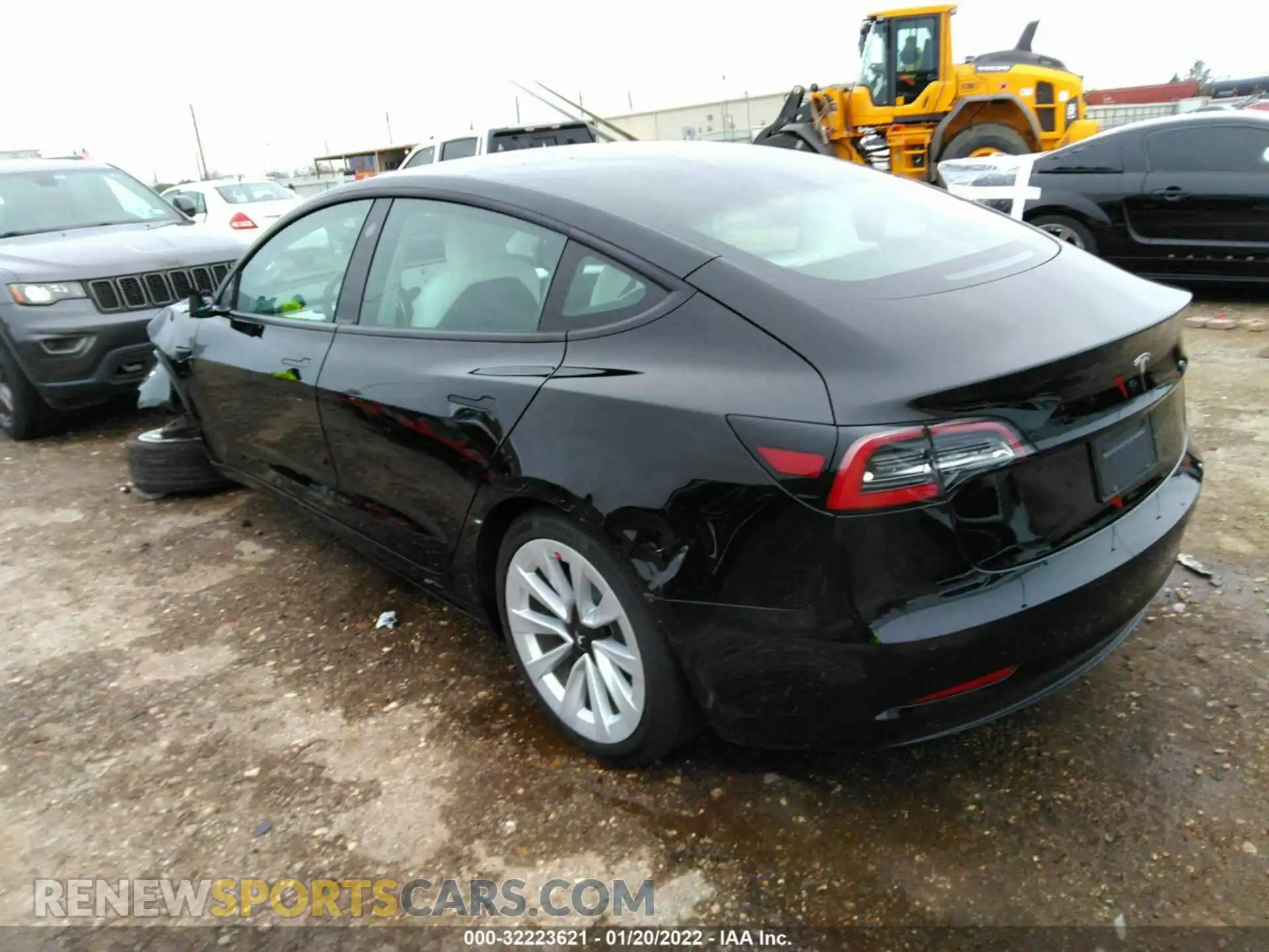 3 Photograph of a damaged car 5YJ3E1EA7MF964723 TESLA MODEL 3 2021