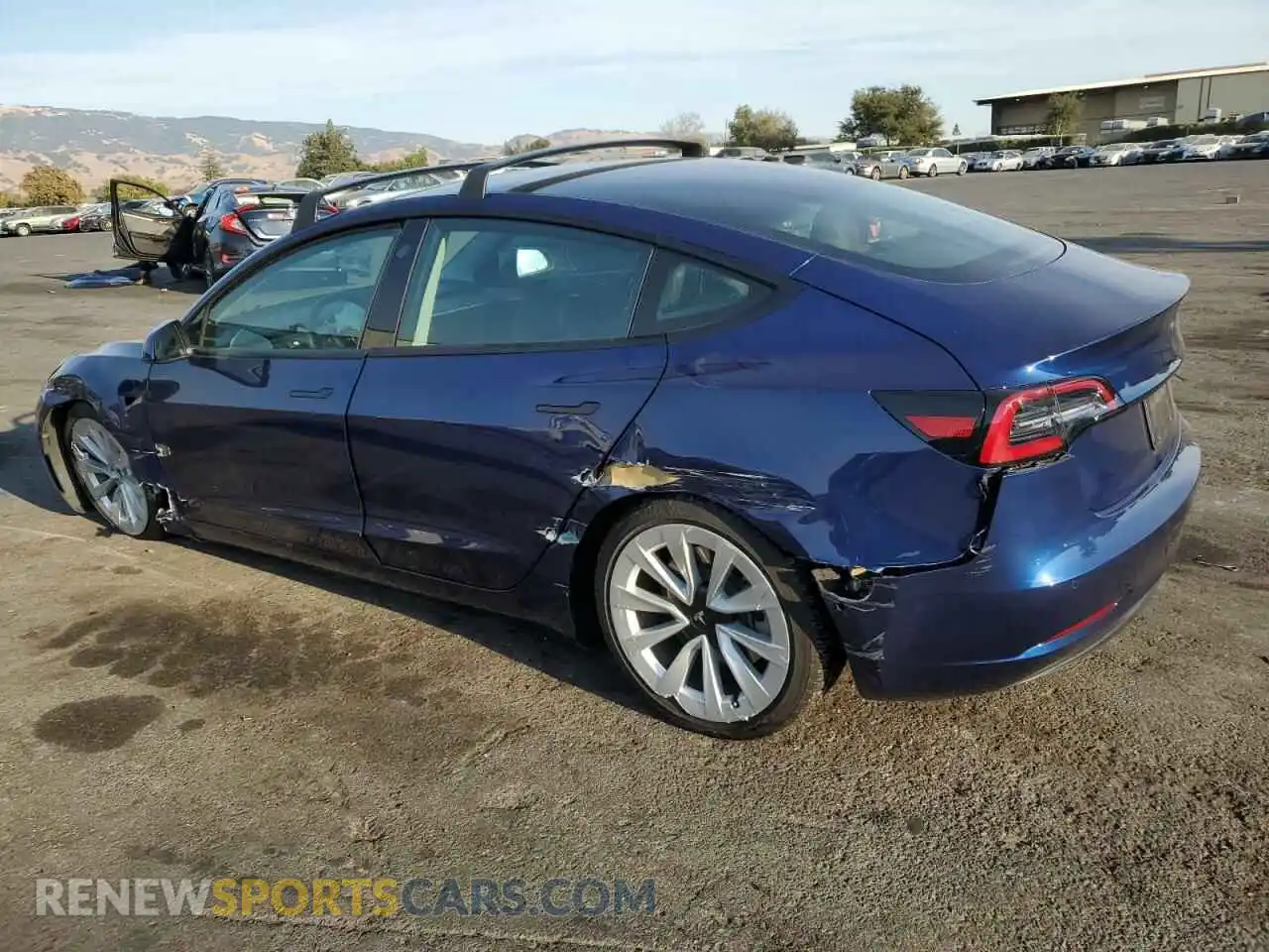 2 Photograph of a damaged car 5YJ3E1EA7MF977732 TESLA MODEL 3 2021