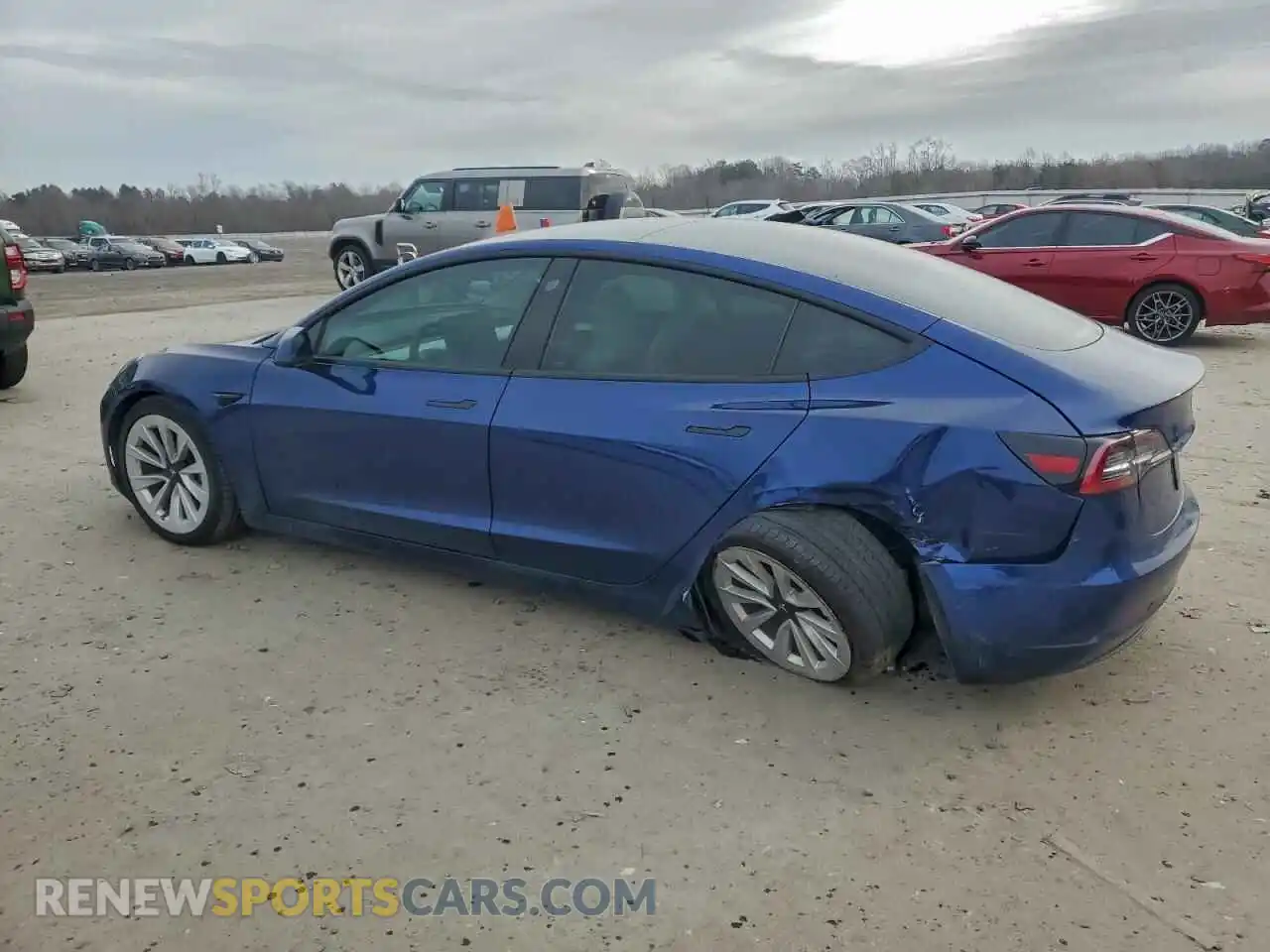 2 Photograph of a damaged car 5YJ3E1EA7MF978072 TESLA MODEL 3 2021
