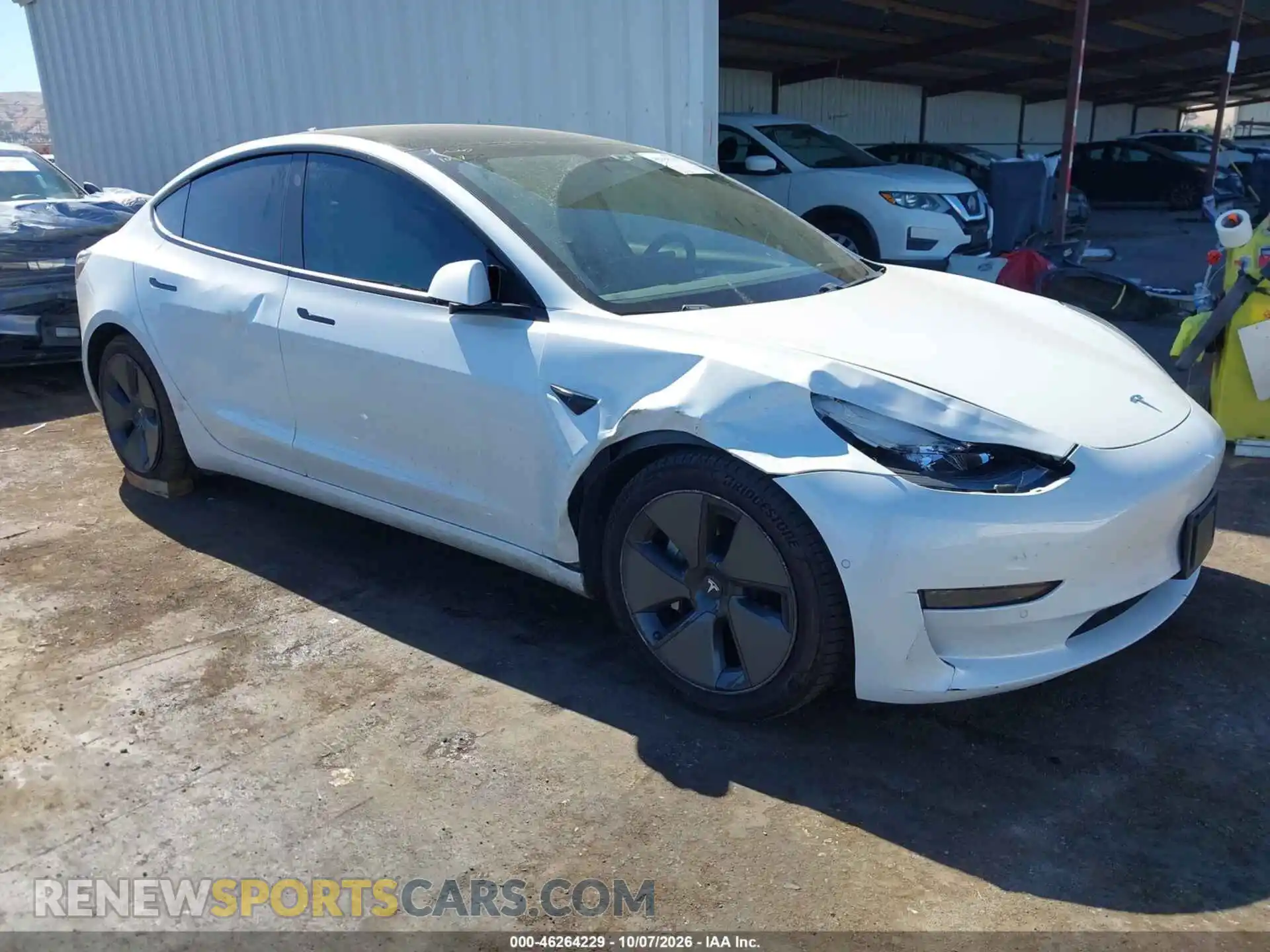 1 Photograph of a damaged car 5YJ3E1EA7MF978279 TESLA MODEL 3 2021