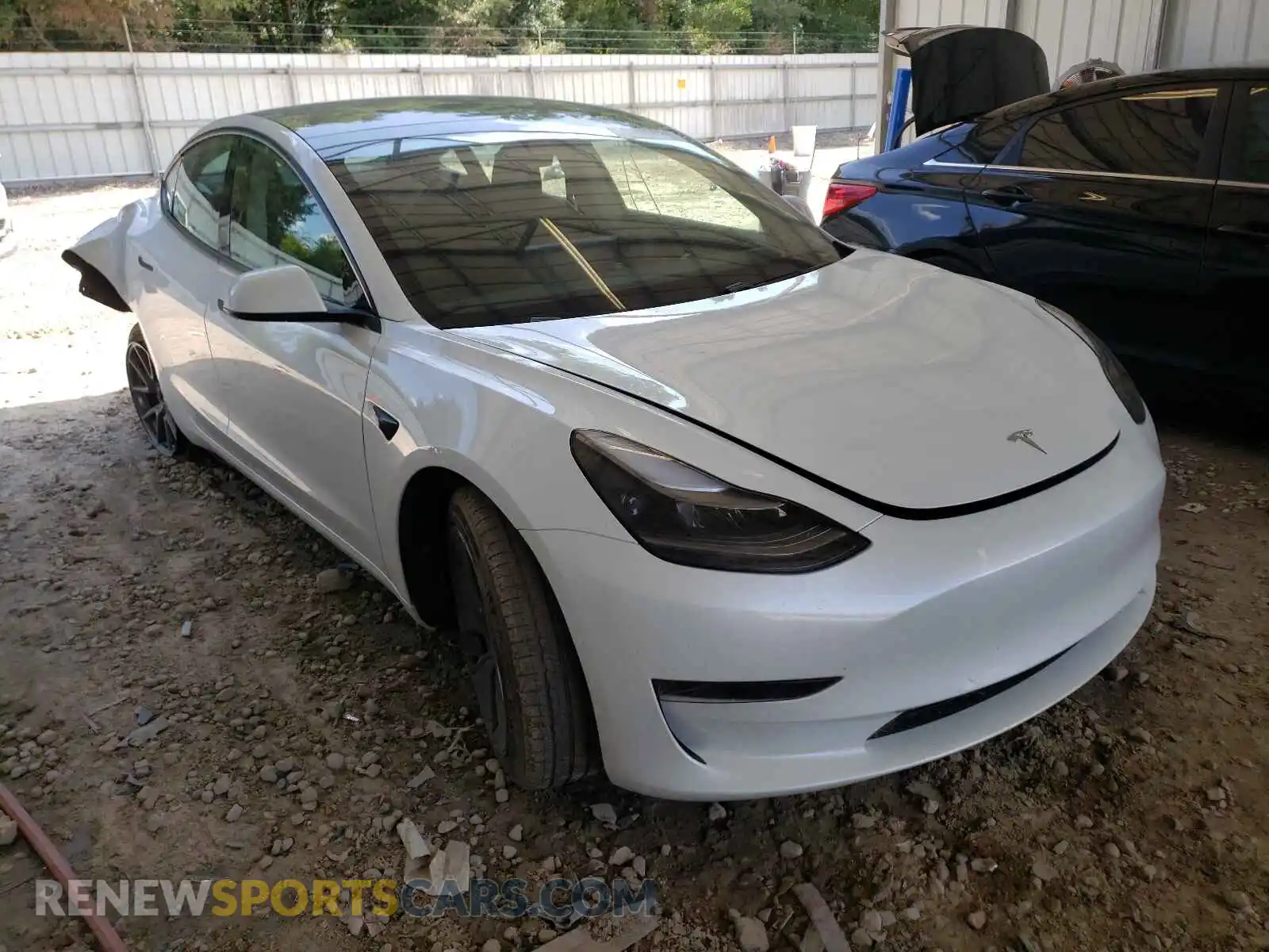 1 Photograph of a damaged car 5YJ3E1EA7MF981795 TESLA MODEL 3 2021