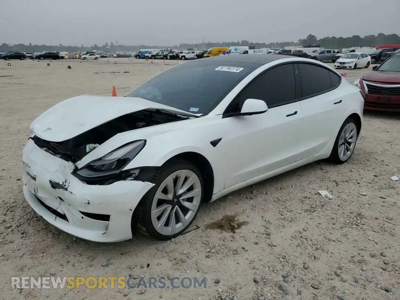 1 Photograph of a damaged car 5YJ3E1EA7MF996362 TESLA MODEL 3 2021