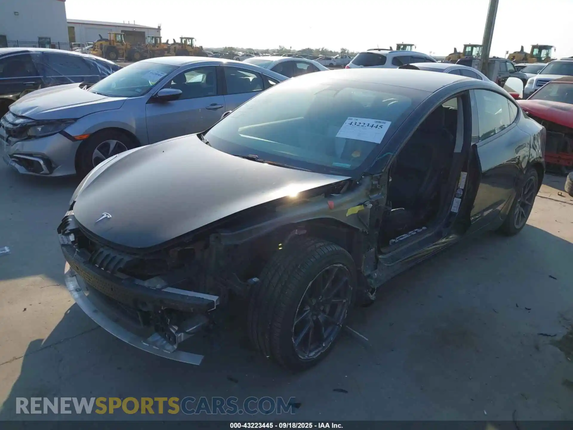 2 Photograph of a damaged car 5YJ3E1EA7MF996720 TESLA MODEL 3 2021