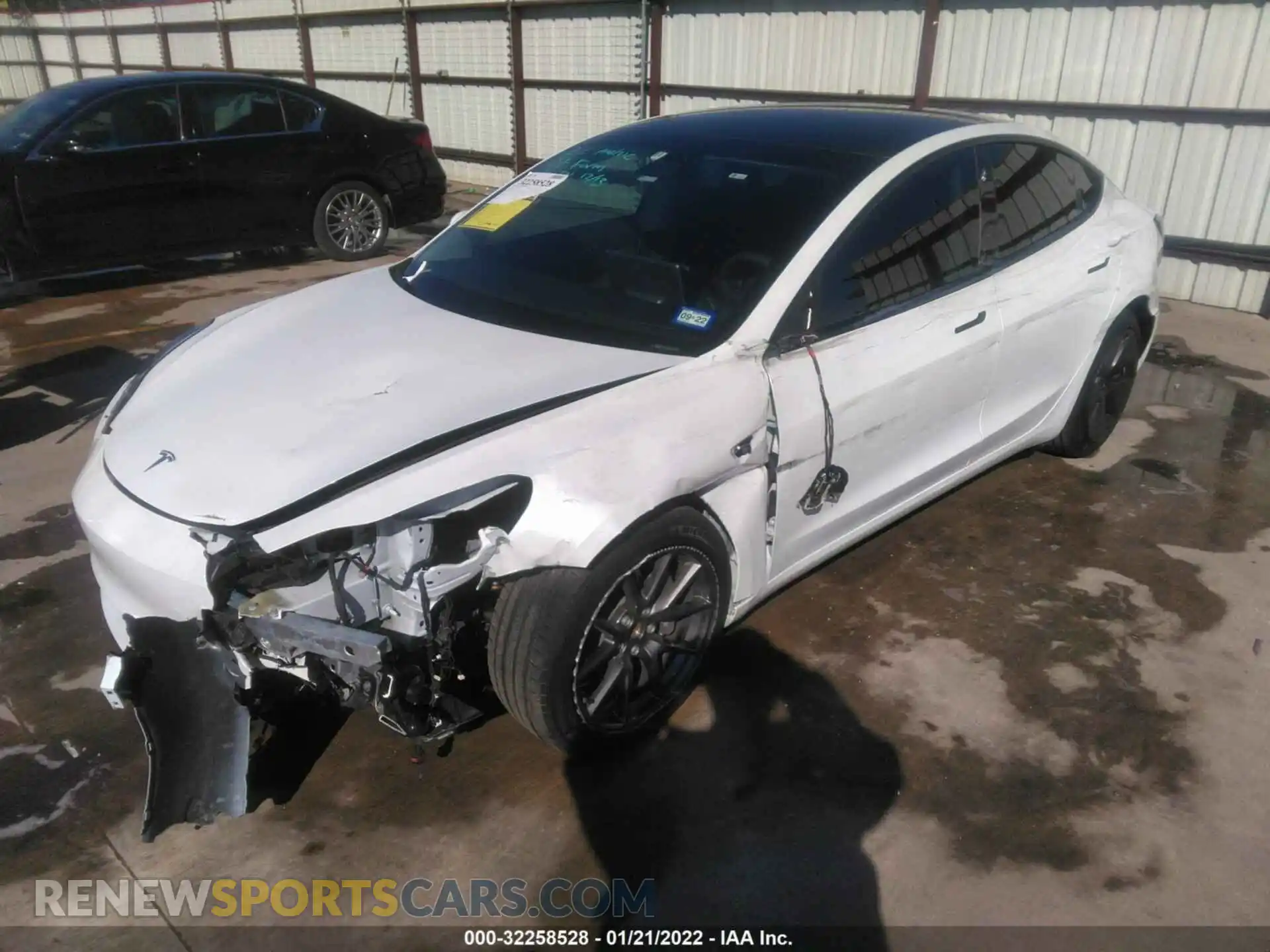 2 Photograph of a damaged car 5YJ3E1EA8MF017545 TESLA MODEL 3 2021