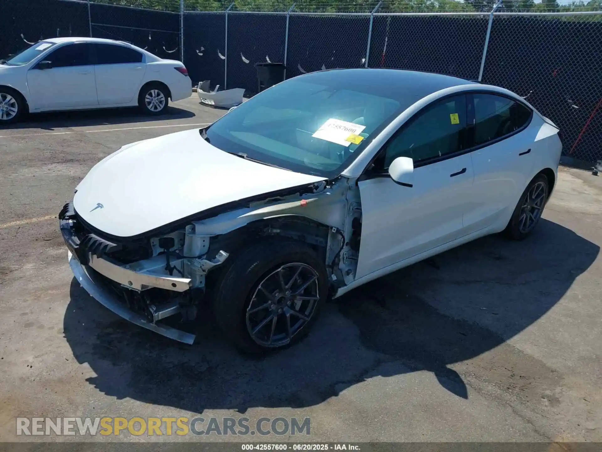2 Photograph of a damaged car 5YJ3E1EA8MF018338 TESLA MODEL 3 2021