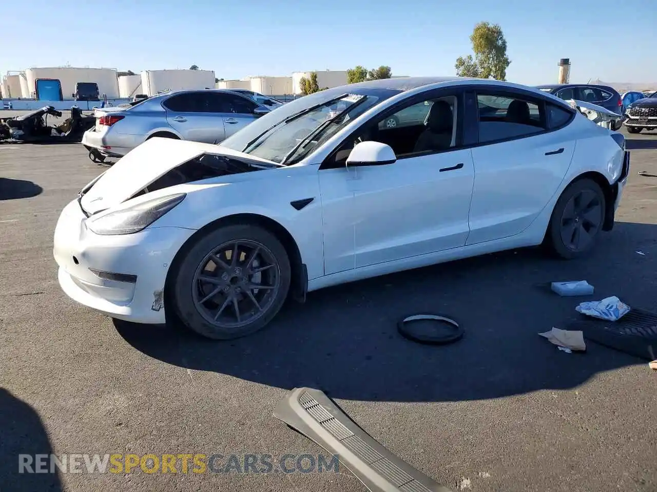 1 fotografías del automóvil dañado 5YJ3E1EA8MF026973 TESLA MODEL 3 2021