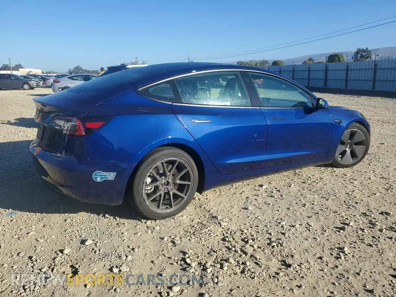 3 Photograph of a damaged car 5YJ3E1EA8MF027167 TESLA MODEL 3 2021