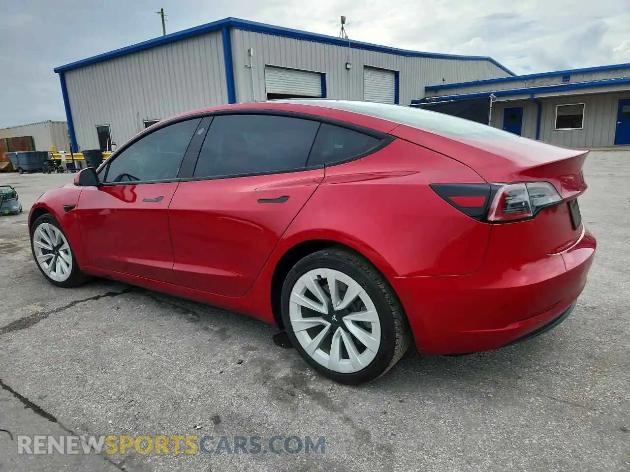2 Photograph of a damaged car 5YJ3E1EA8MF029937 TESLA MODEL 3 2021