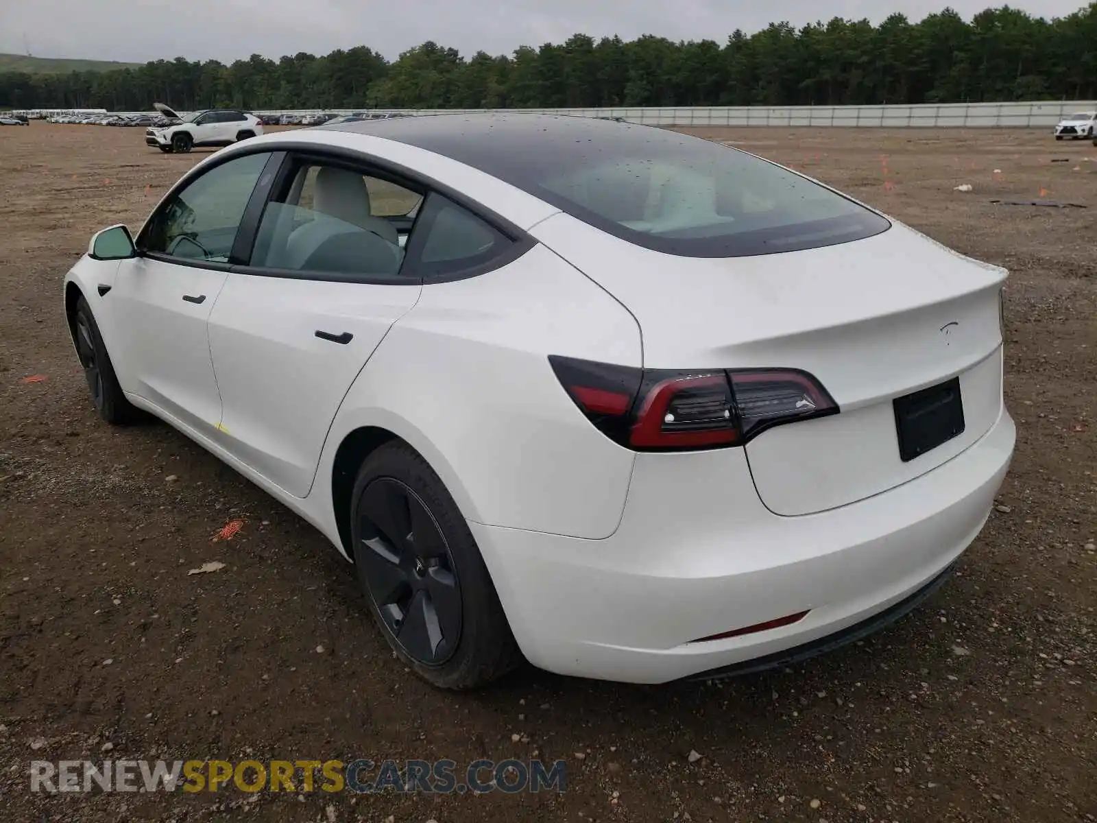 3 Photograph of a damaged car 5YJ3E1EA8MF030036 TESLA MODEL 3 2021