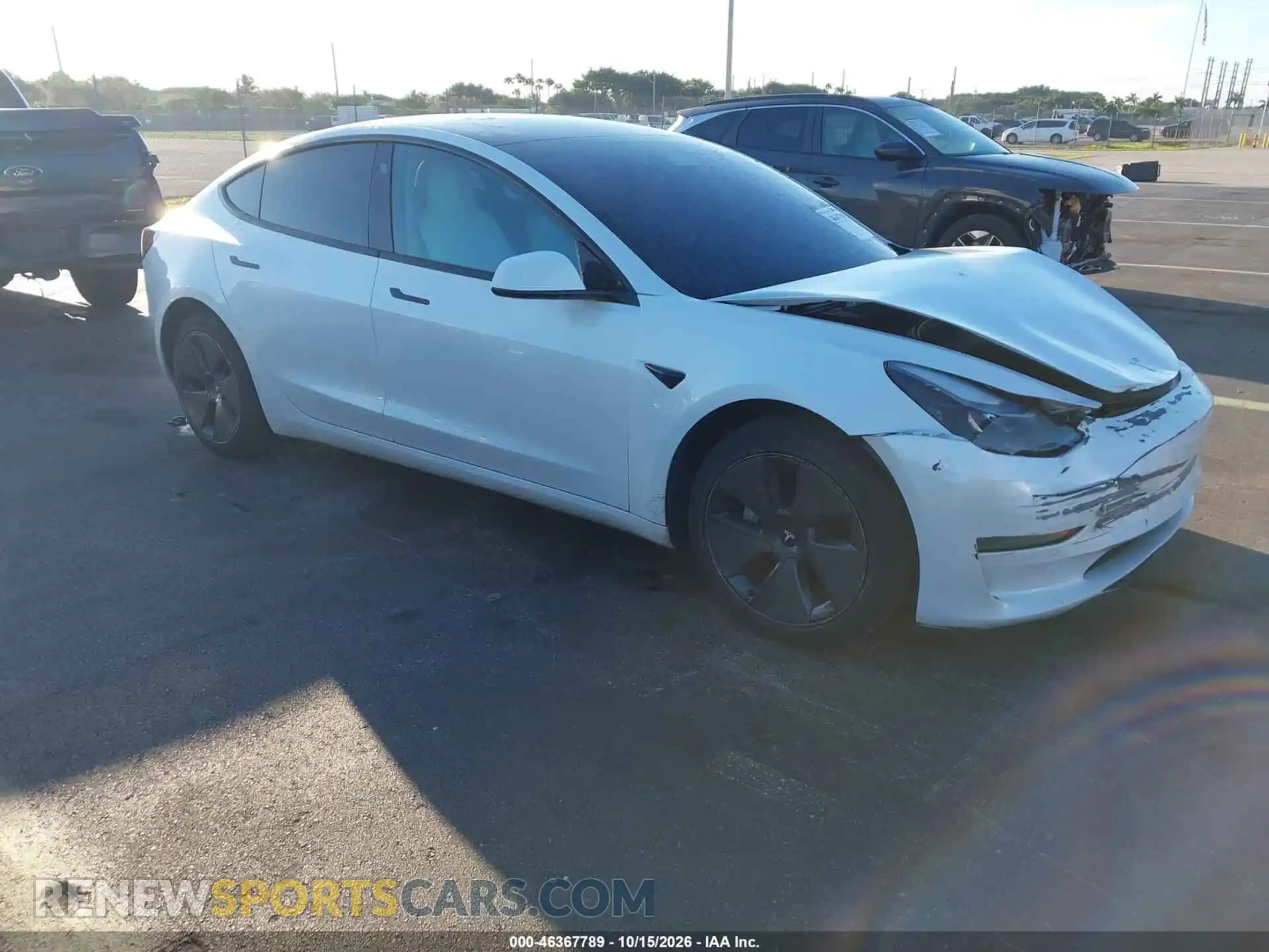 1 Фотография поврежденного автомобиля 5YJ3E1EA8MF030666 TESLA MODEL 3 2021