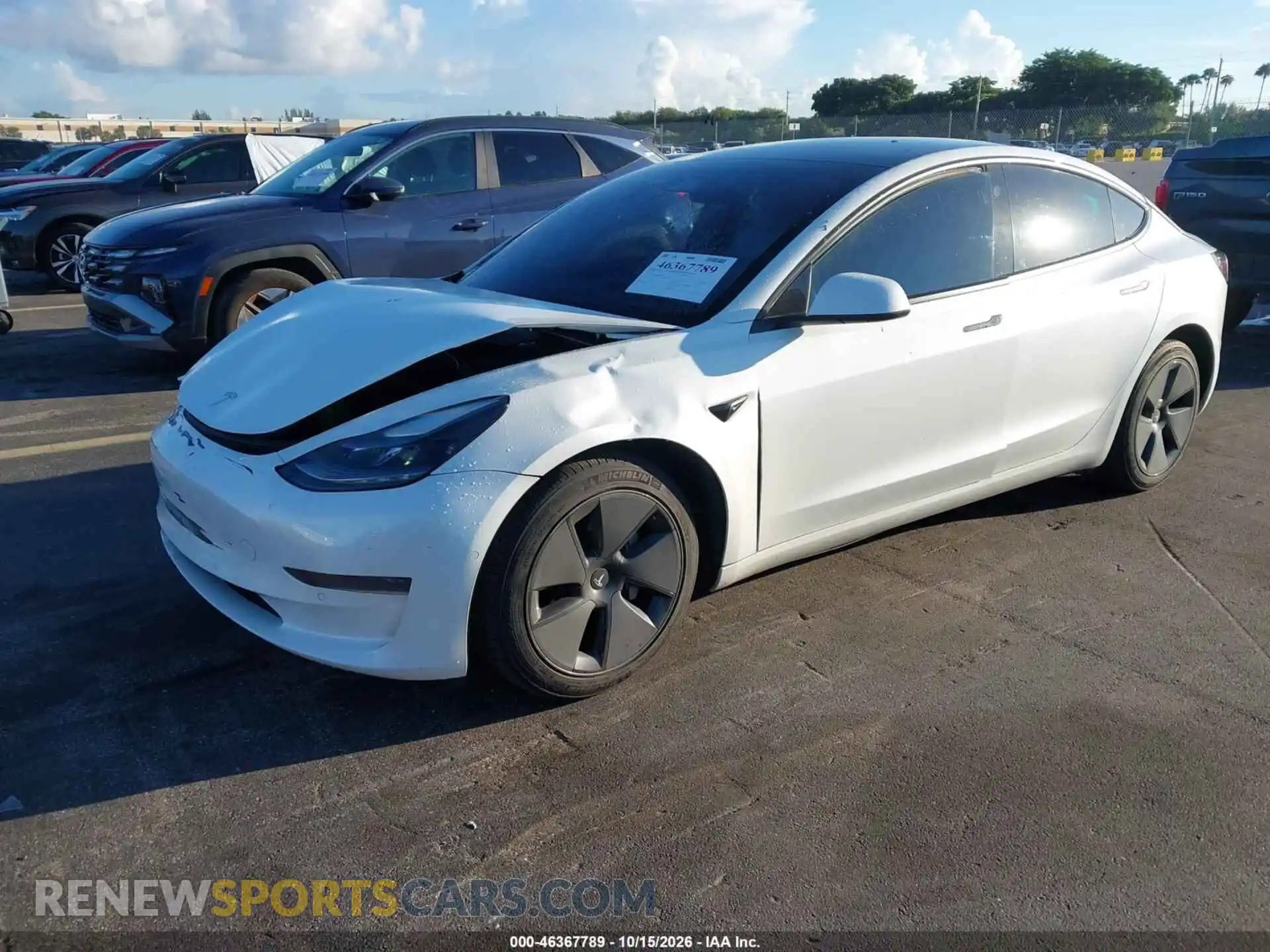2 Фотография поврежденного автомобиля 5YJ3E1EA8MF030666 TESLA MODEL 3 2021