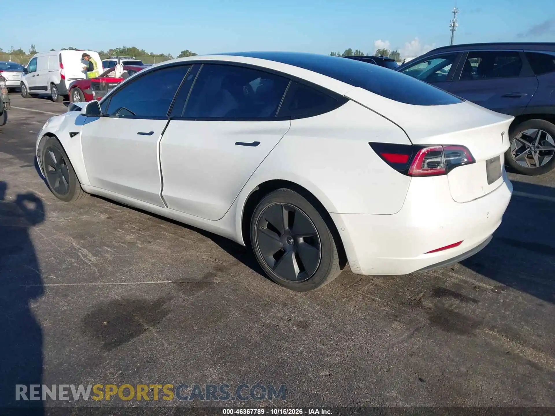 3 Фотография поврежденного автомобиля 5YJ3E1EA8MF030666 TESLA MODEL 3 2021